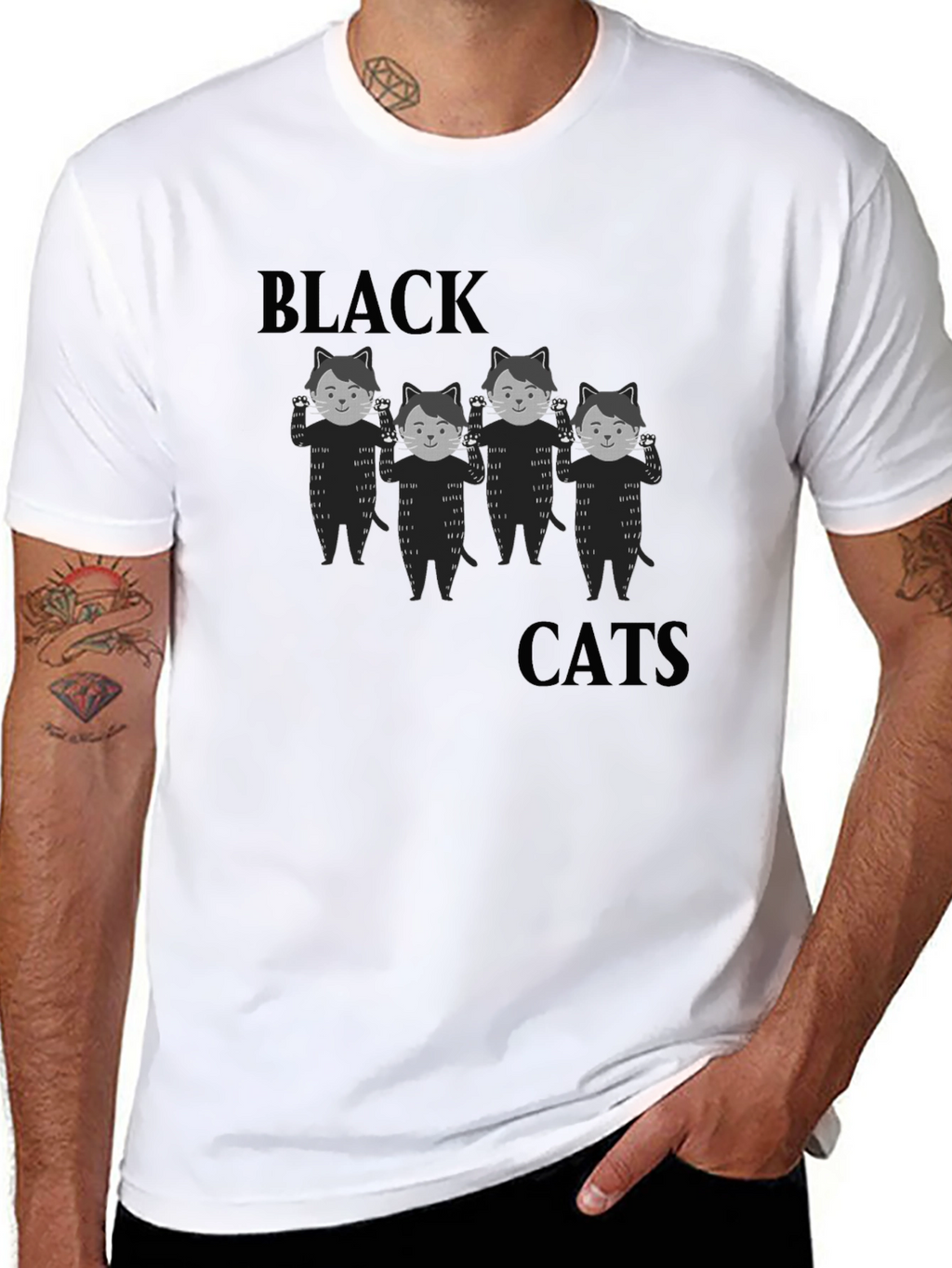 Black Cats Graphic T-Shirt