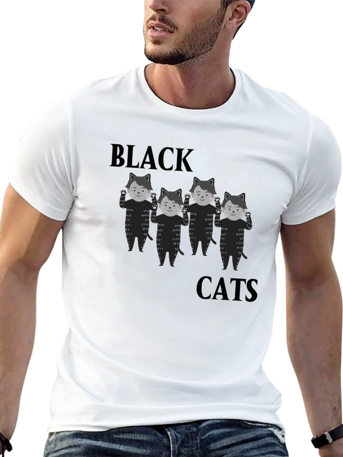 Black Cats Graphic T-Shirt