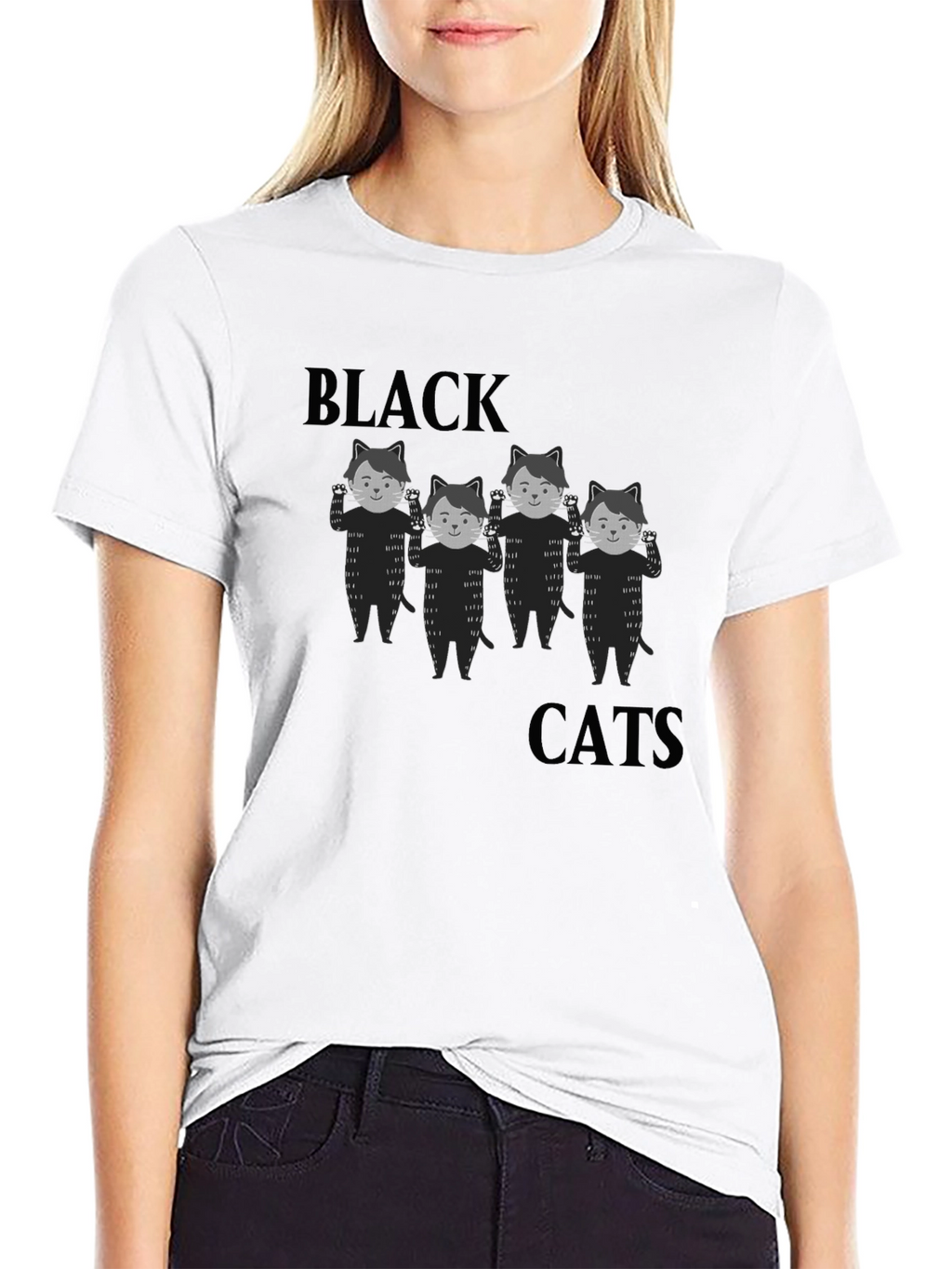 Black Cats Graphic T-Shirt