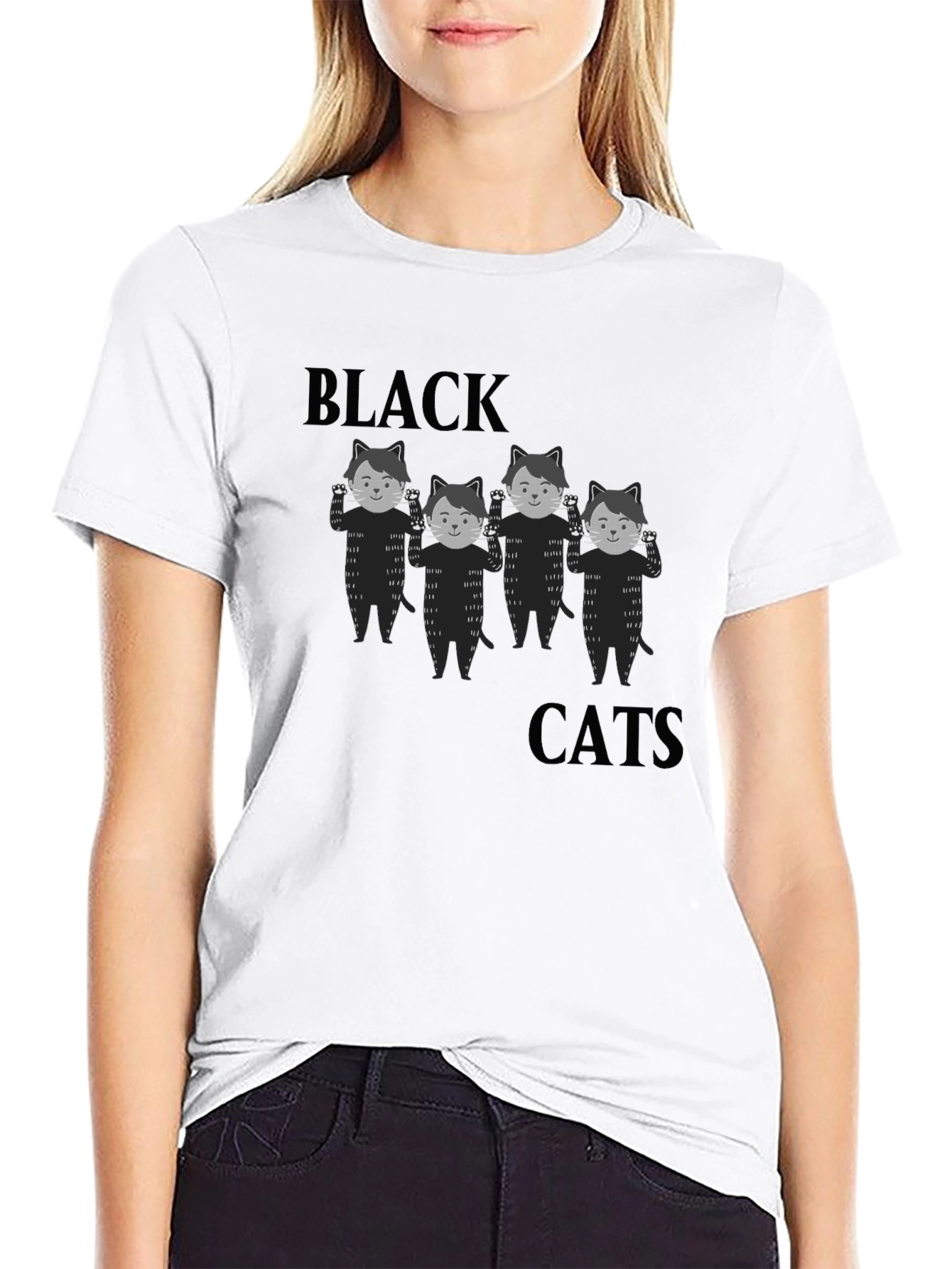 Black Cats Graphic T-Shirt
