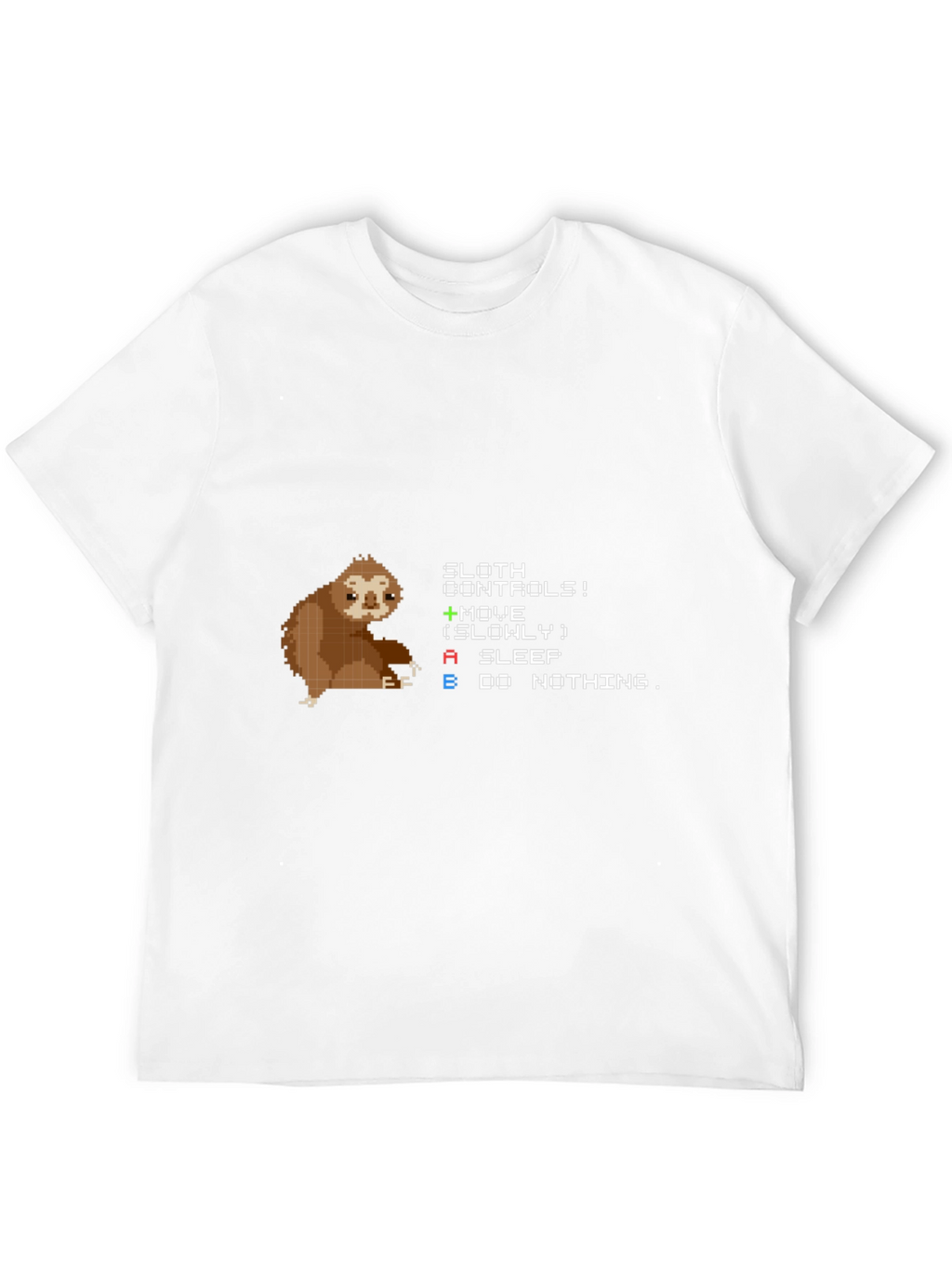 Sloth Controls Funny Gamer T-Shirt