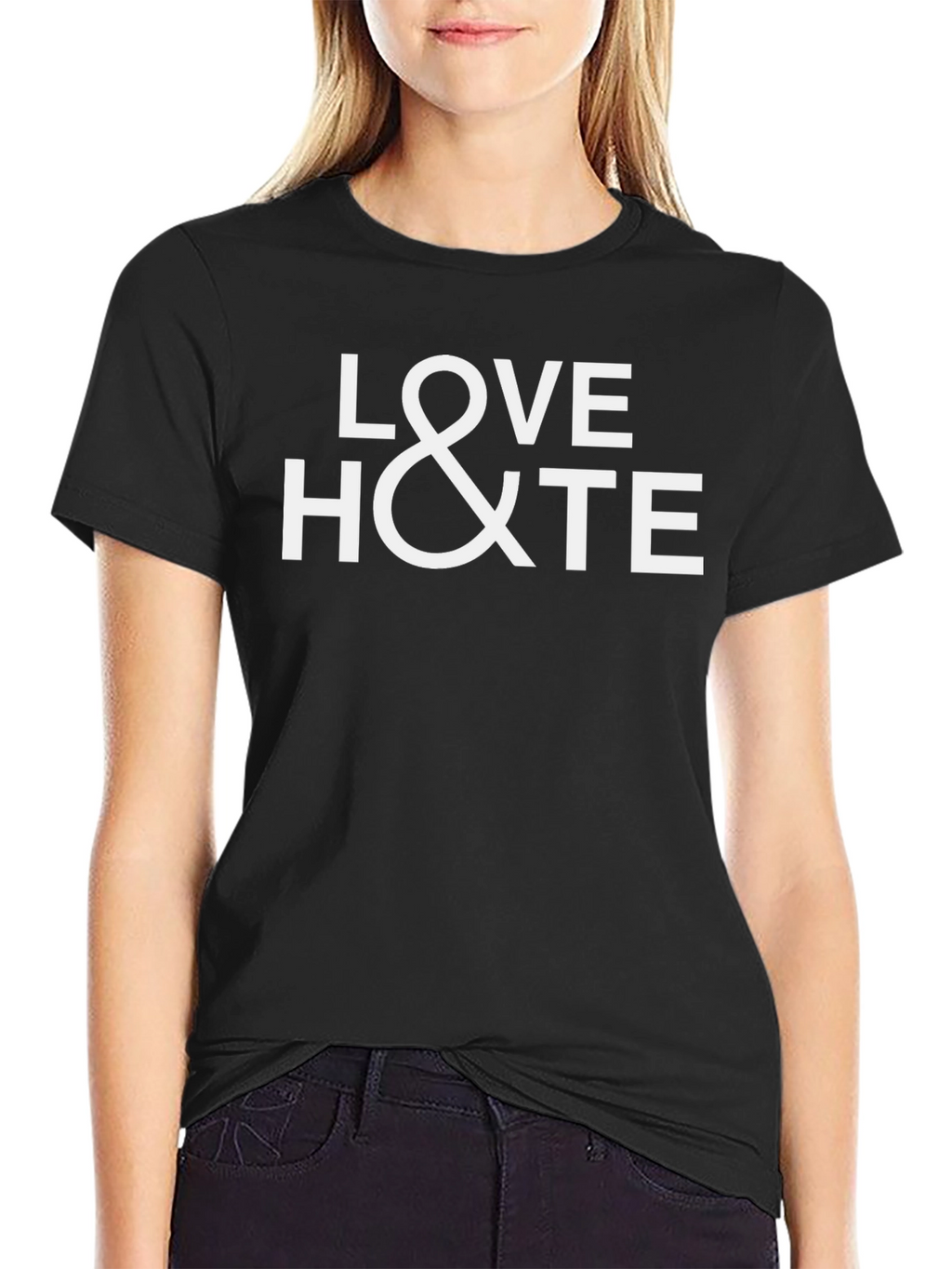 Love & Hate Graphic T-Shirt - Soft Cotton Blend