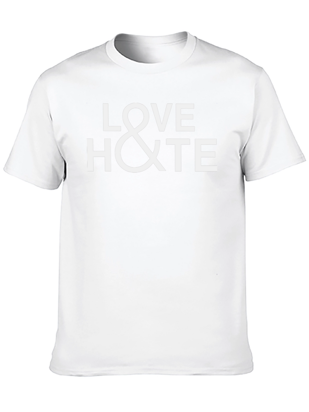 Love & Hate Graphic T-Shirt - Soft Cotton Blend