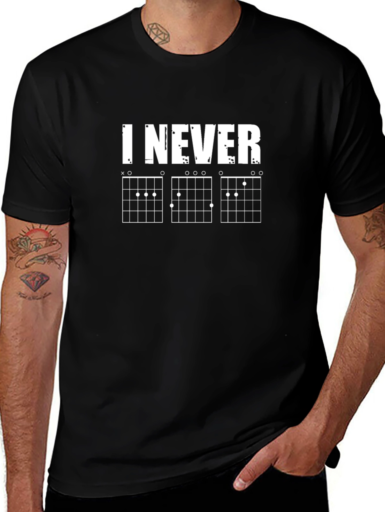 I Never Chord Guitar T-Shirt - Music Lover Tee