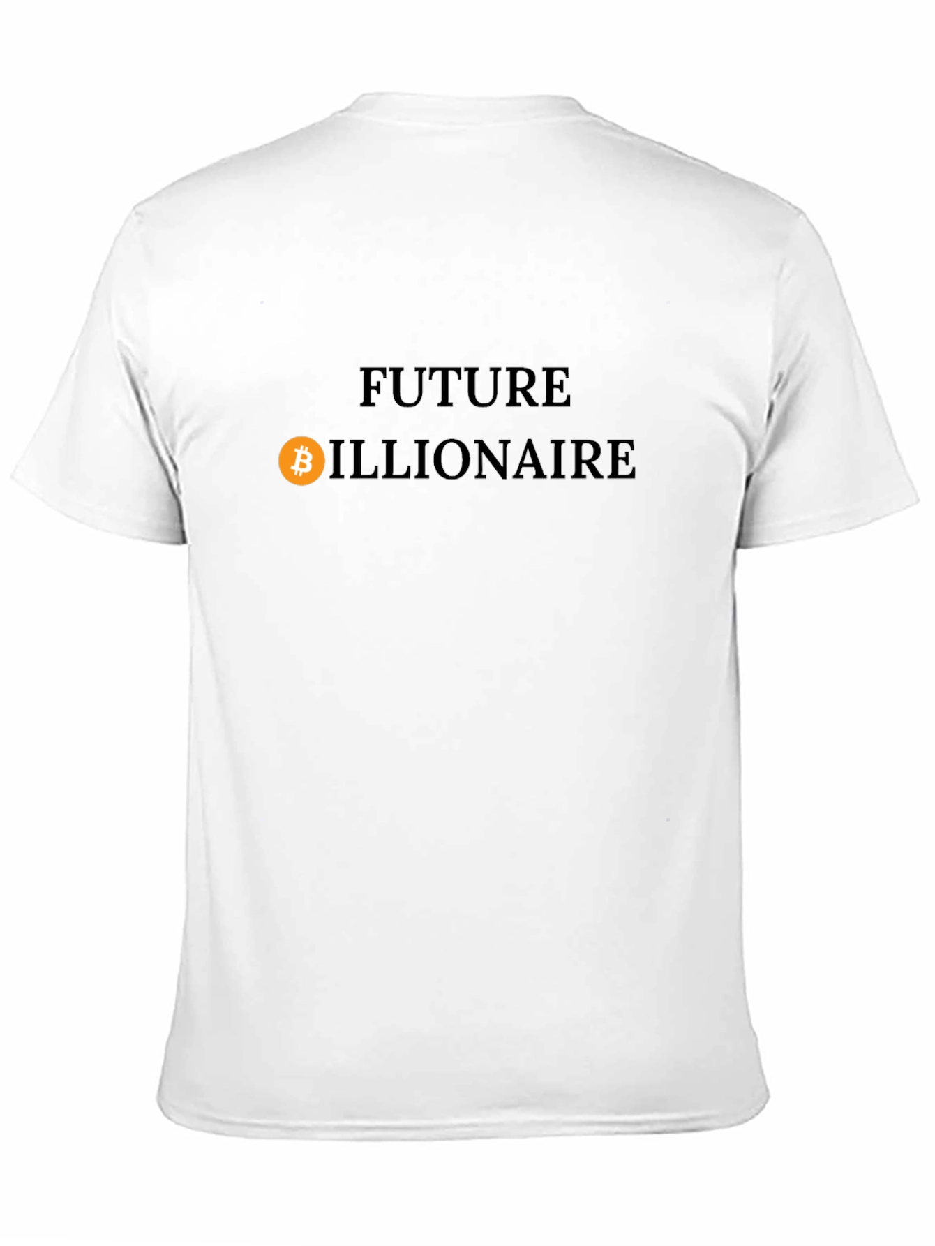 Future Billionaire Bitcoin Graphic Tee - Black Cotton