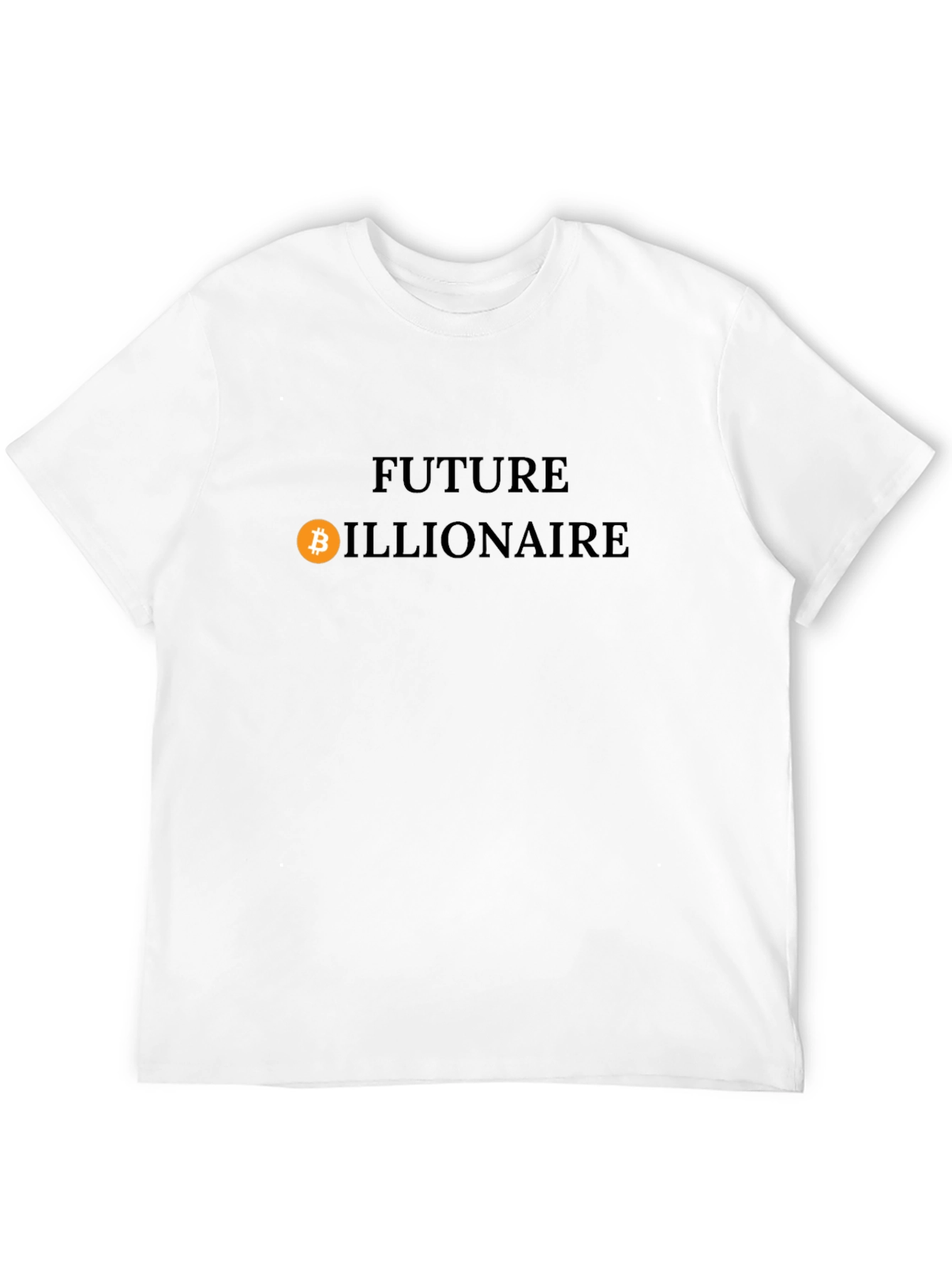 Future Billionaire Bitcoin Graphic Tee - Black Cotton