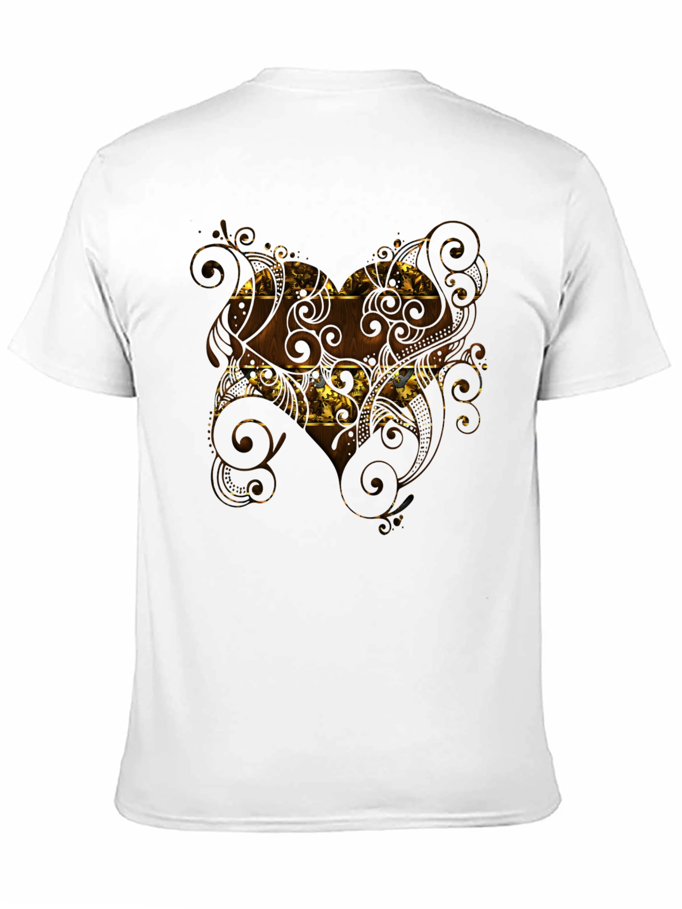 Ornate Pattern Black T-Shirt