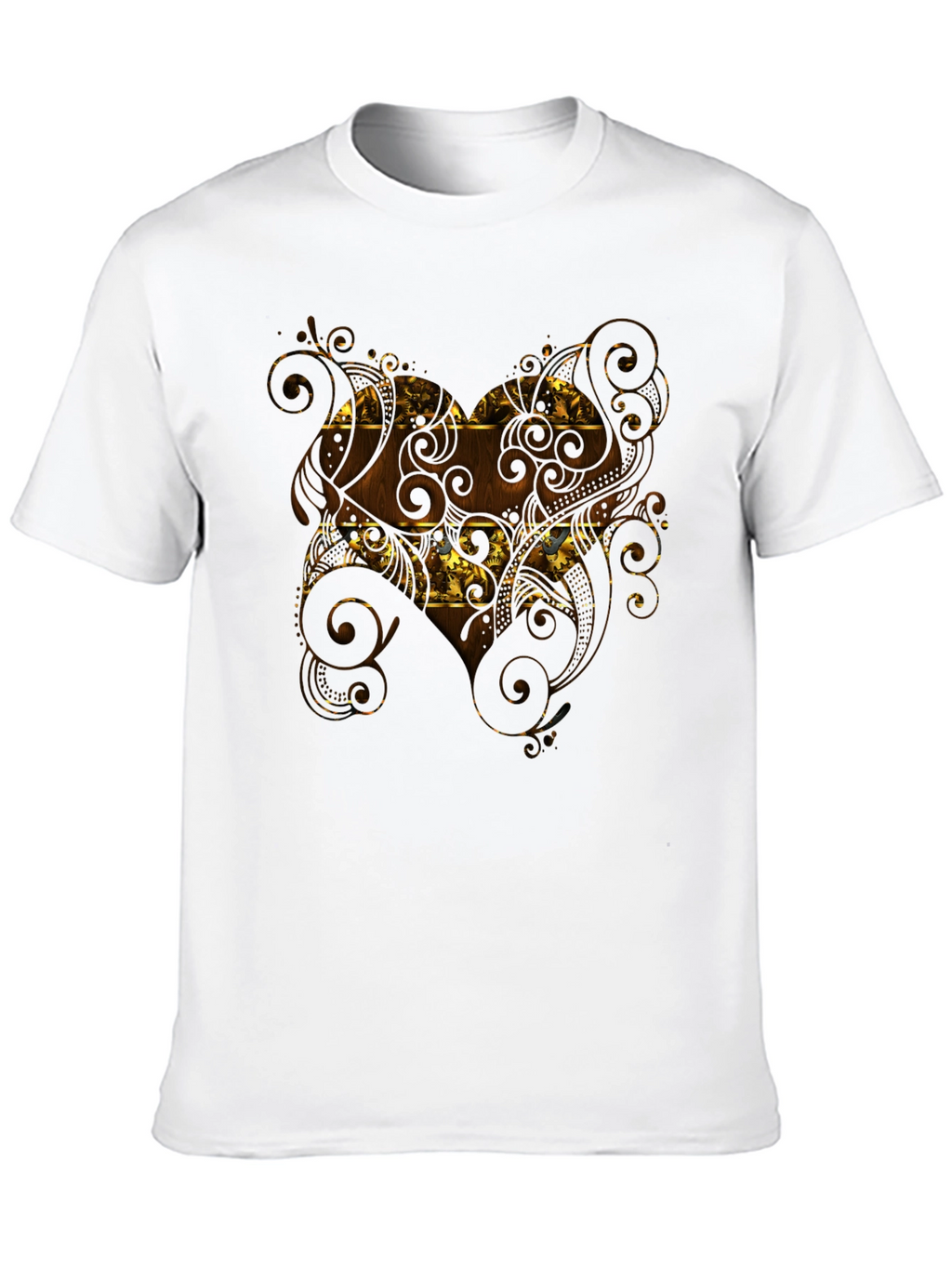 Ornate Pattern Black T-Shirt