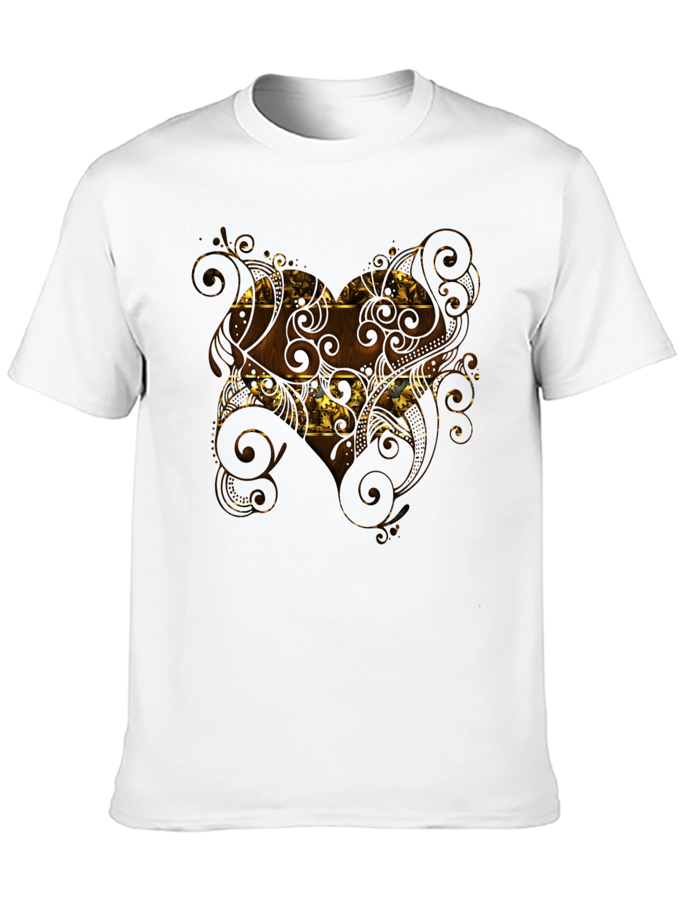 Ornate Pattern Black T-Shirt