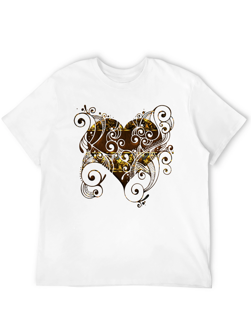 Ornate Pattern Black T-Shirt