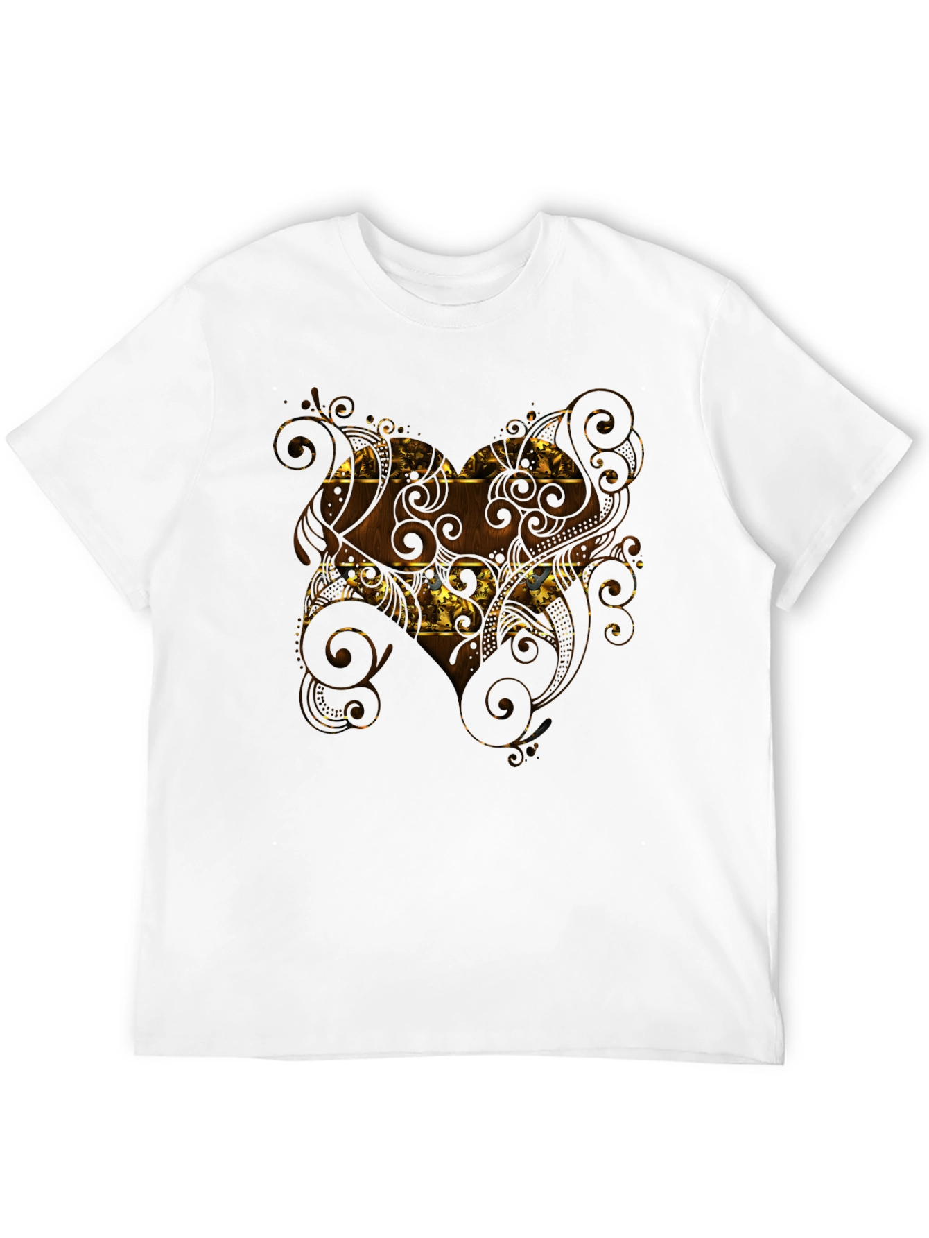 Ornate Pattern Black T-Shirt