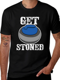 Get Stoned Curling T-Shirt Funny Sports Tee
