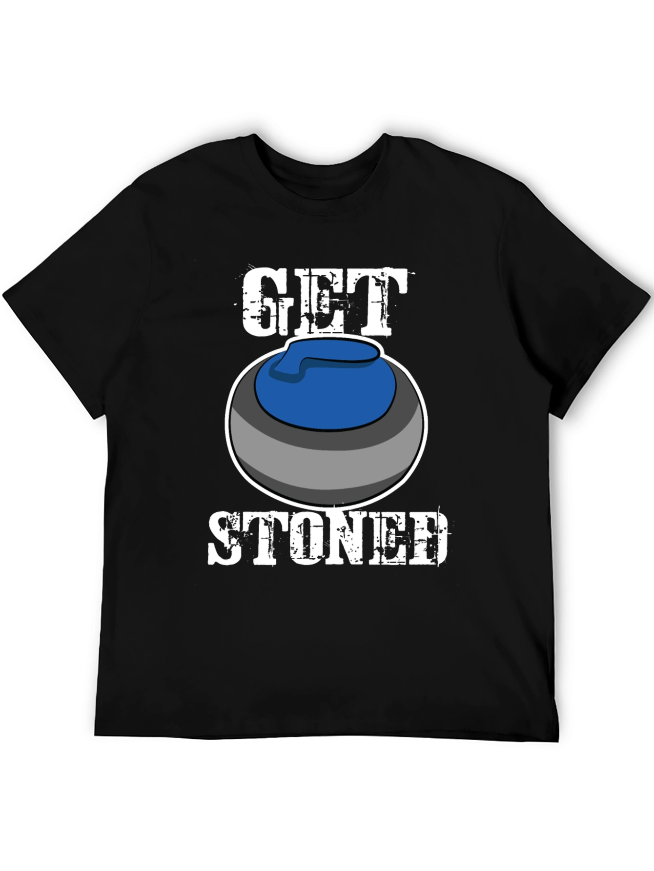 Get Stoned Curling T-Shirt Funny Sports Tee