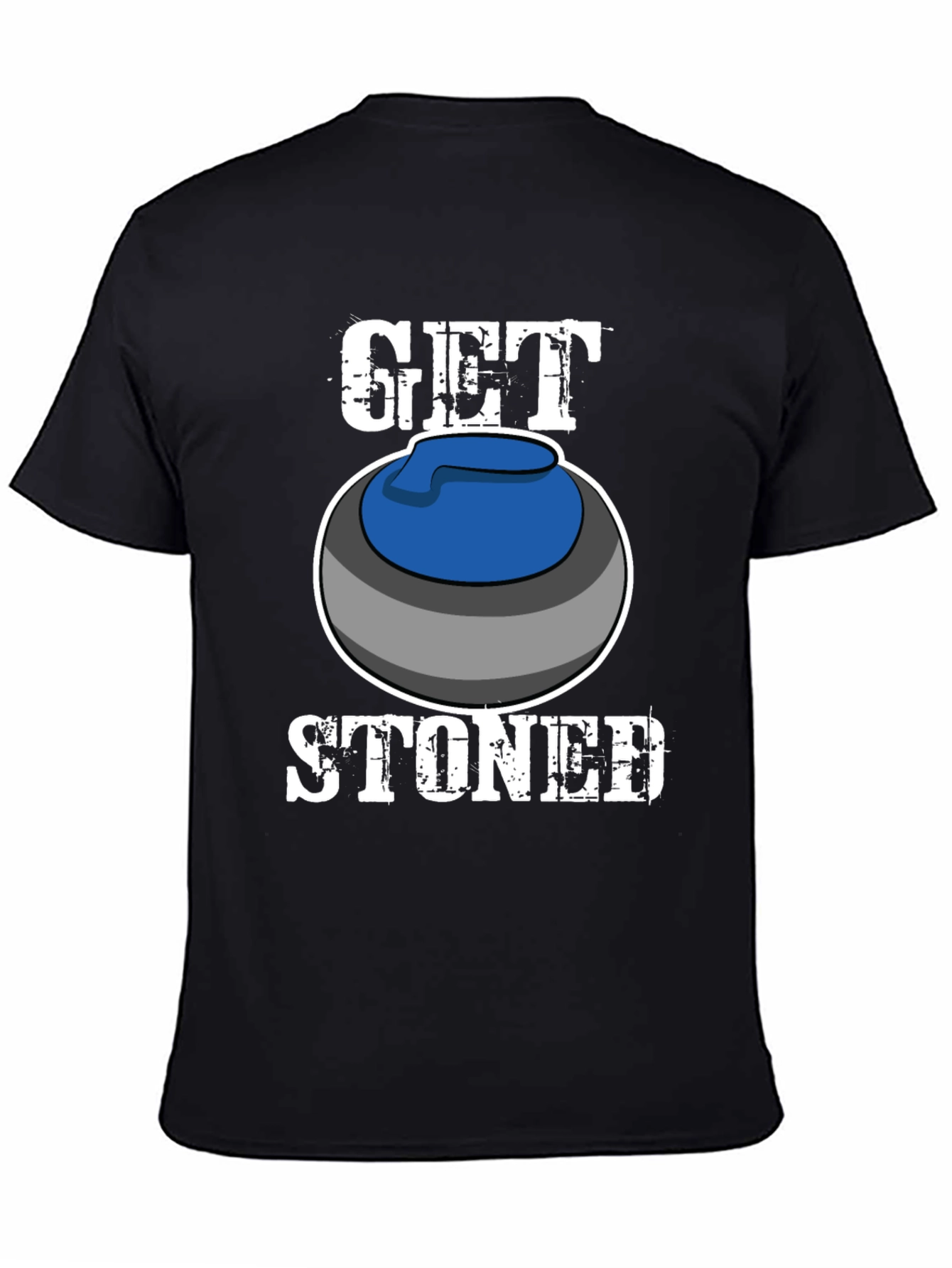 Get Stoned Curling T-Shirt Funny Sports Tee