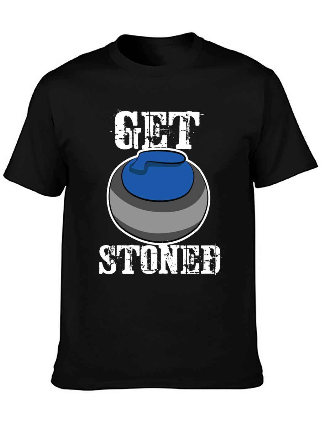 Get Stoned Curling T-Shirt Funny Sports Tee