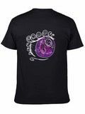 Eye Design Black Cotton T-Shirt