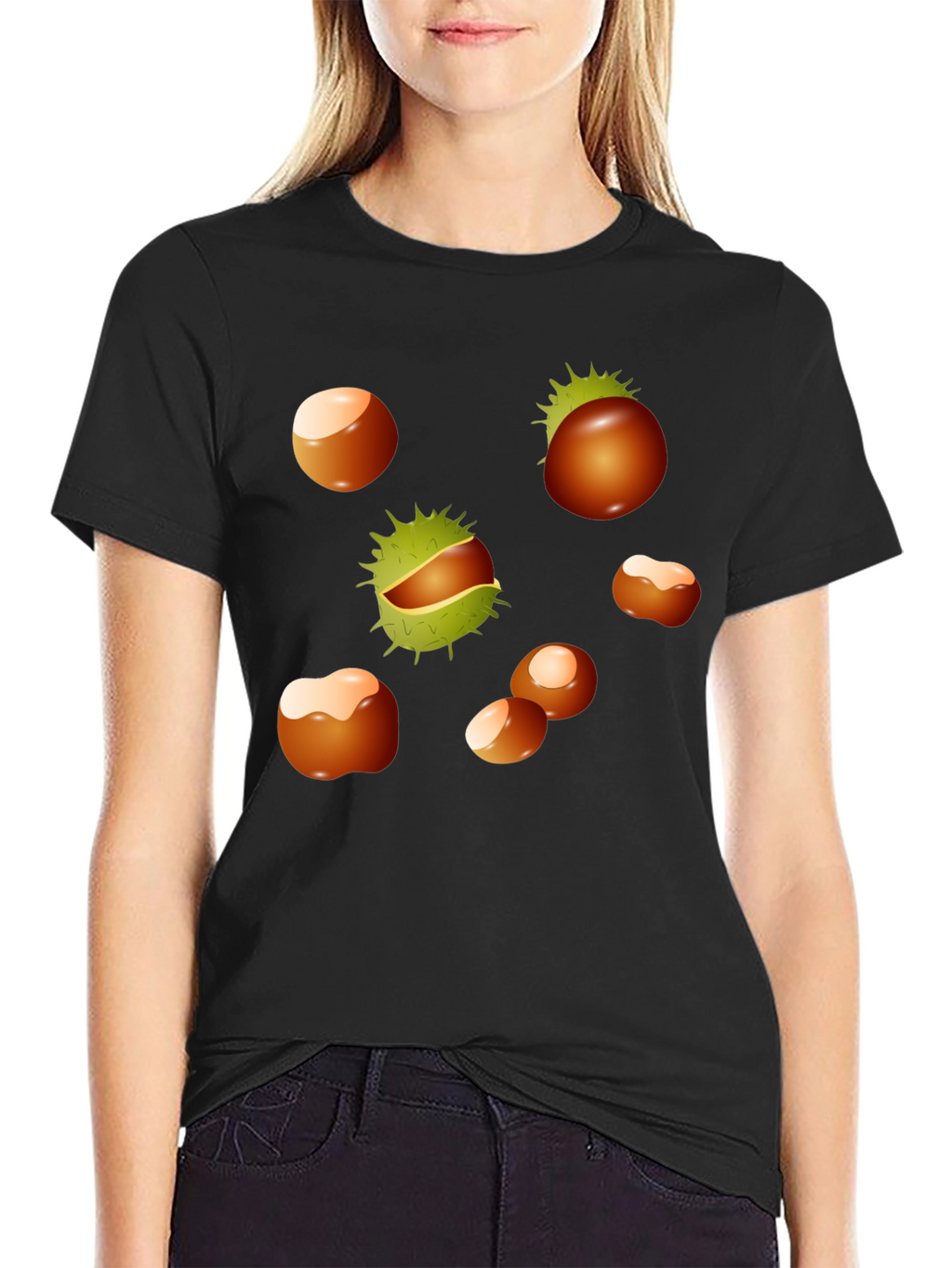 Chestnuts Patterned T-Shirt