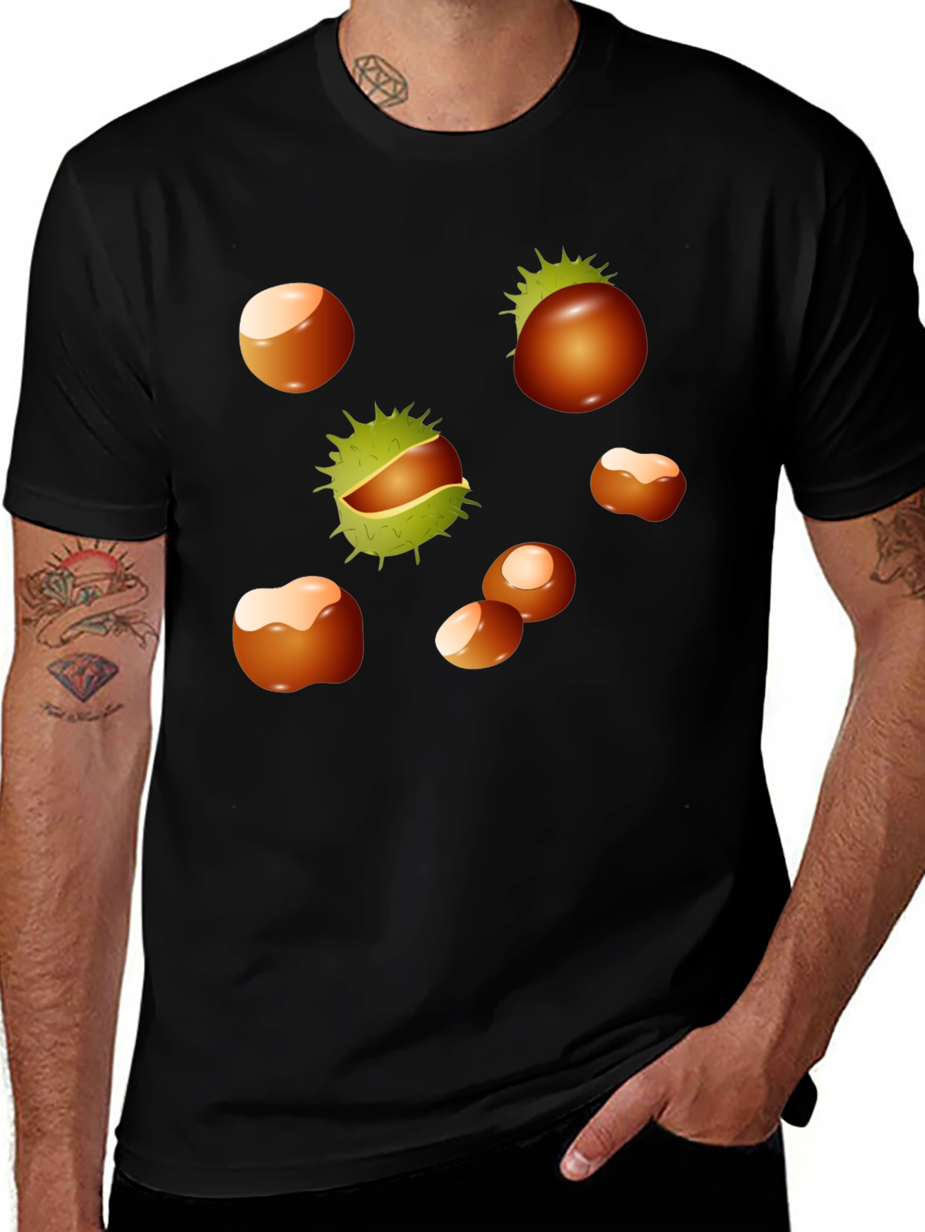 Chestnuts Patterned T-Shirt