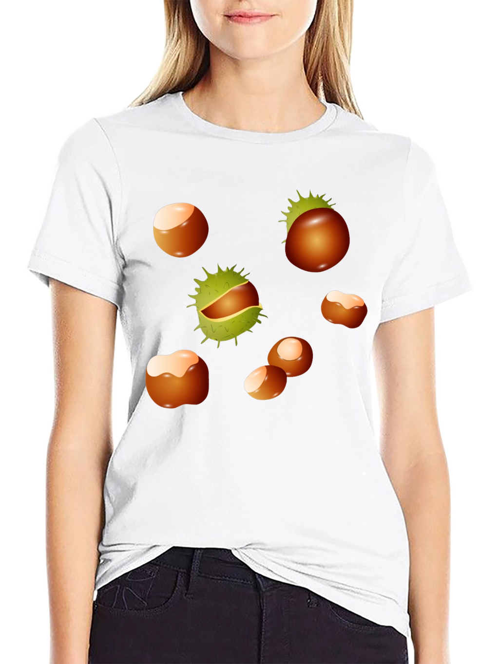 Chestnuts Patterned T-Shirt