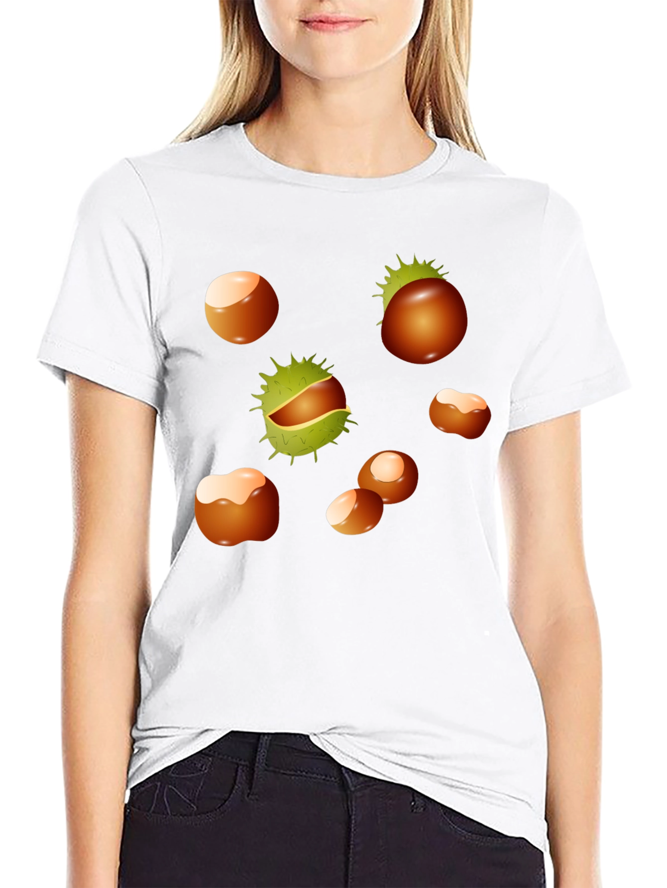 Chestnuts Patterned T-Shirt