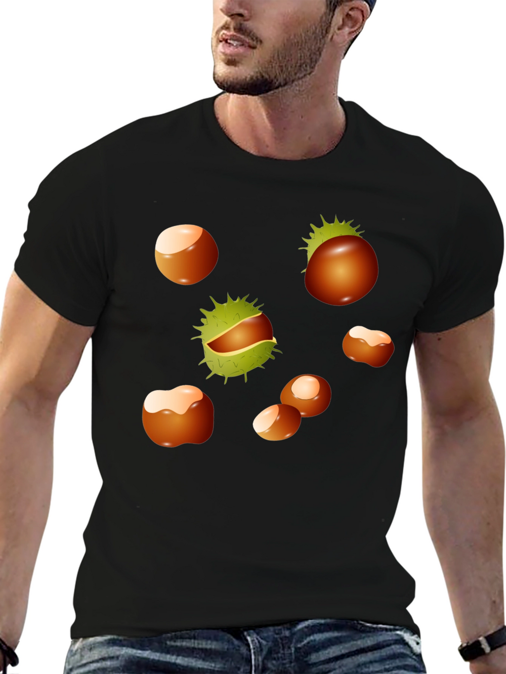 Chestnuts Patterned T-Shirt