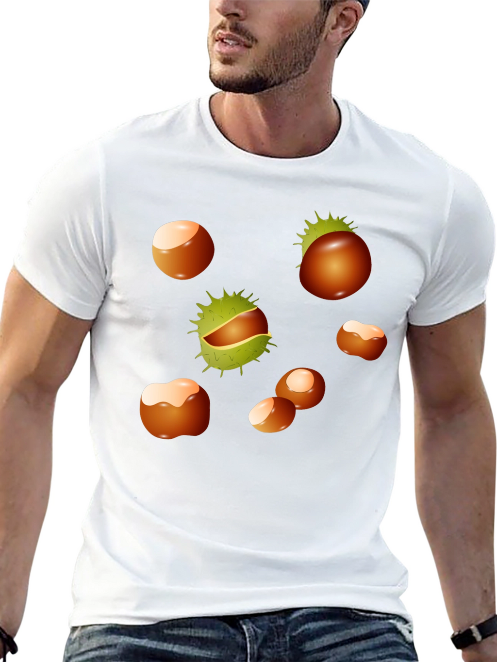 Chestnuts Patterned T-Shirt