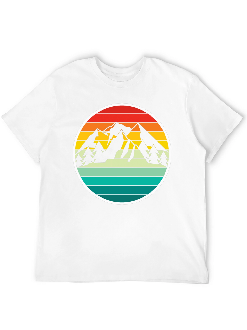 Retro Mountain Adventure T-Shirt - Black
