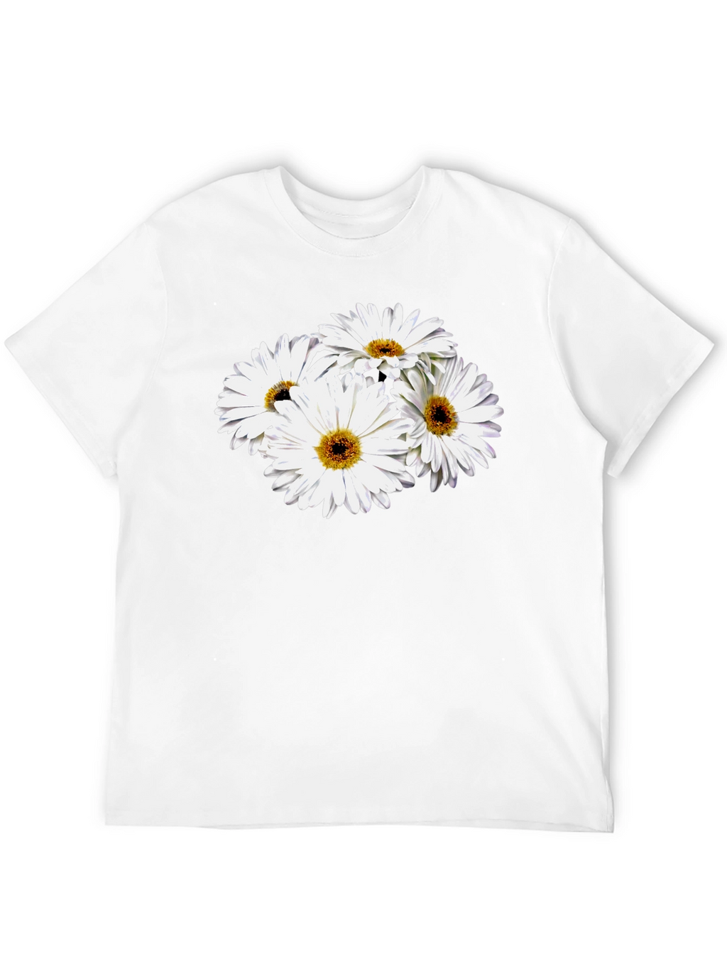 Daisy Graphic Black T-Shirt - Soft Cotton Blend