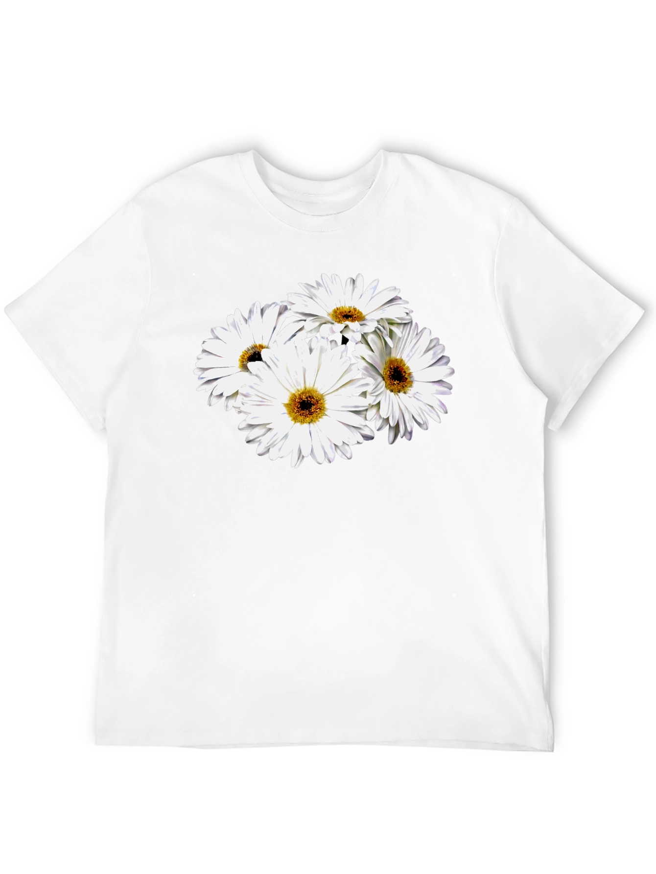Daisy Graphic Black T-Shirt - Soft Cotton Blend