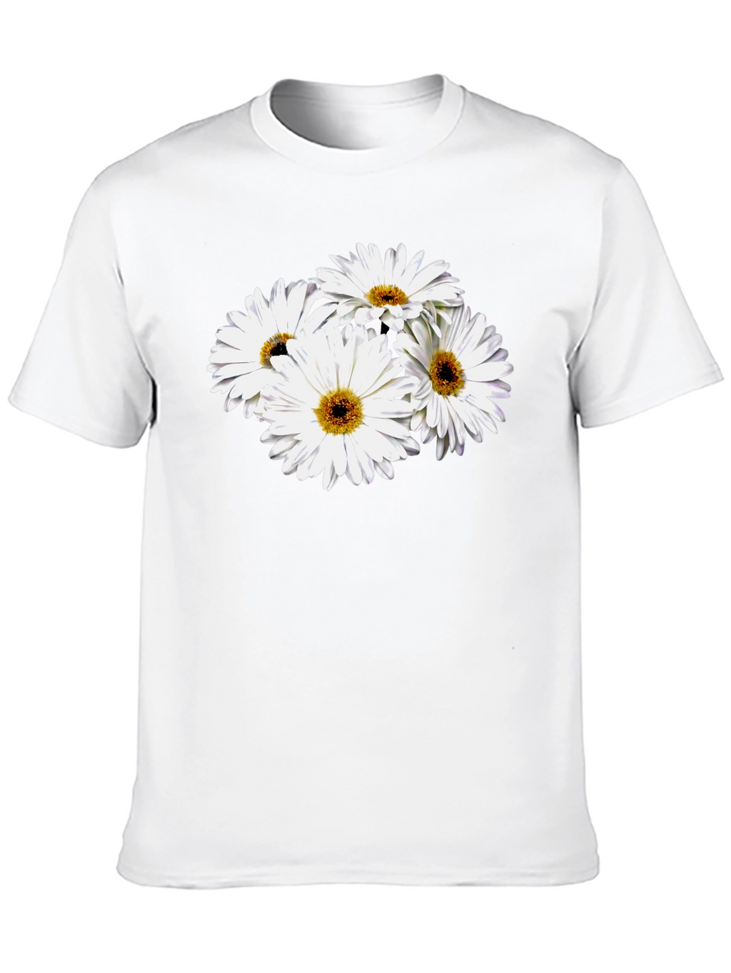 Daisy Graphic Black T-Shirt - Soft Cotton Blend