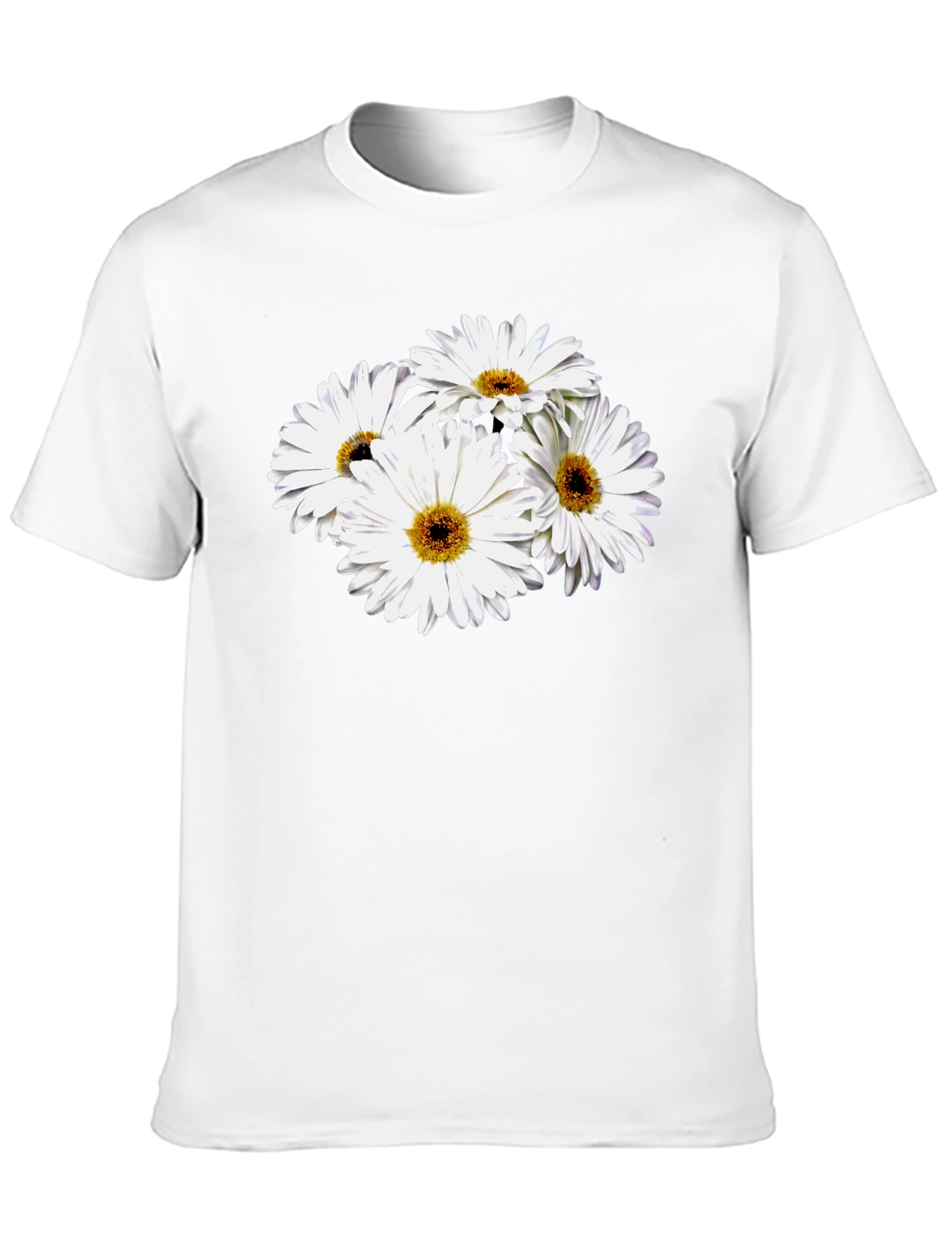 Daisy Graphic Black T-Shirt - Soft Cotton Blend