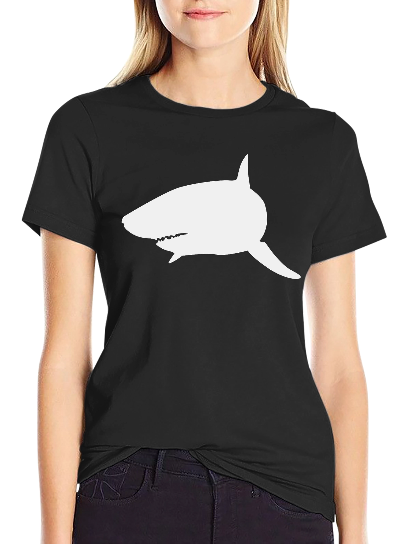 Shark Graphic Print T-Shirt
