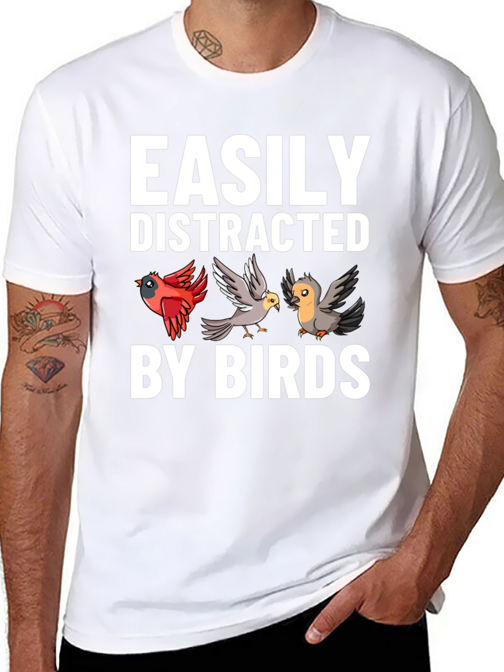 Easily Distracted By Birds Graphic Tee