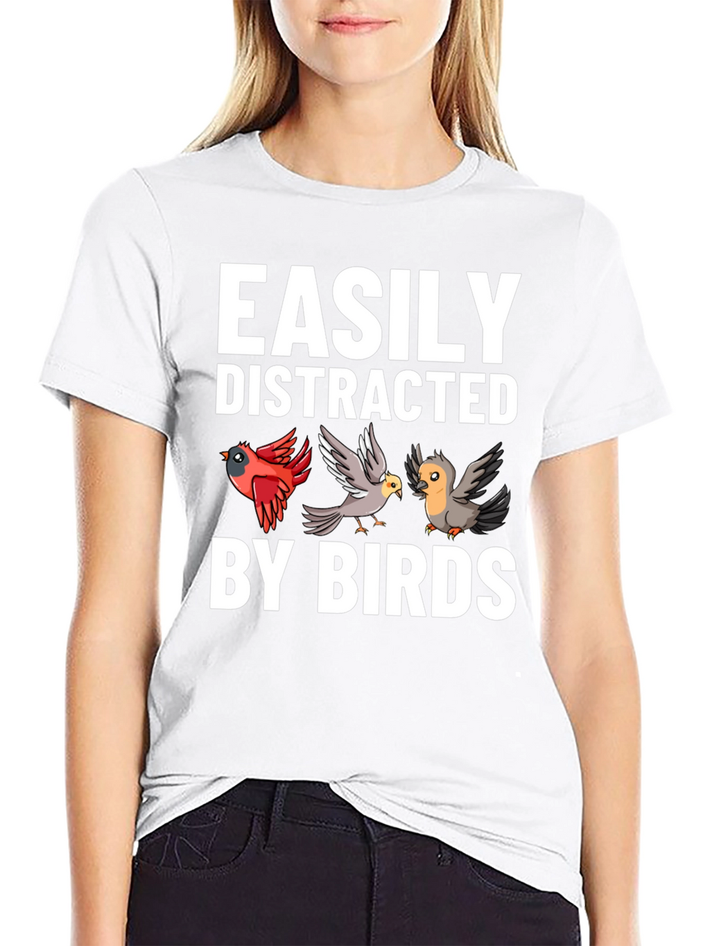 Easily Distracted By Birds Graphic Tee