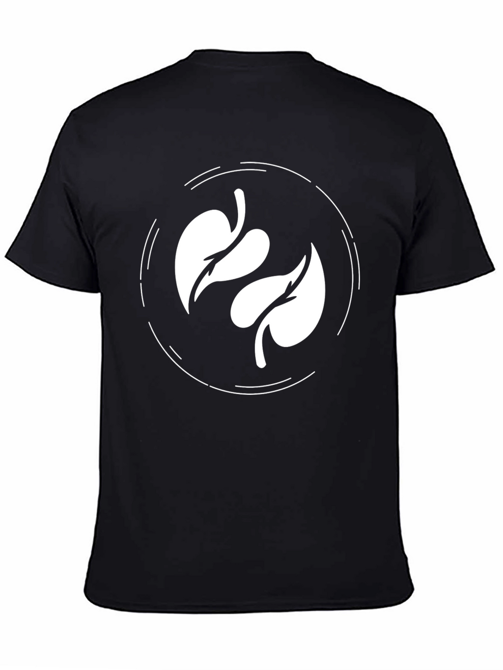 Leaf Circle Graphic Tee - Modern Casual Shirt
