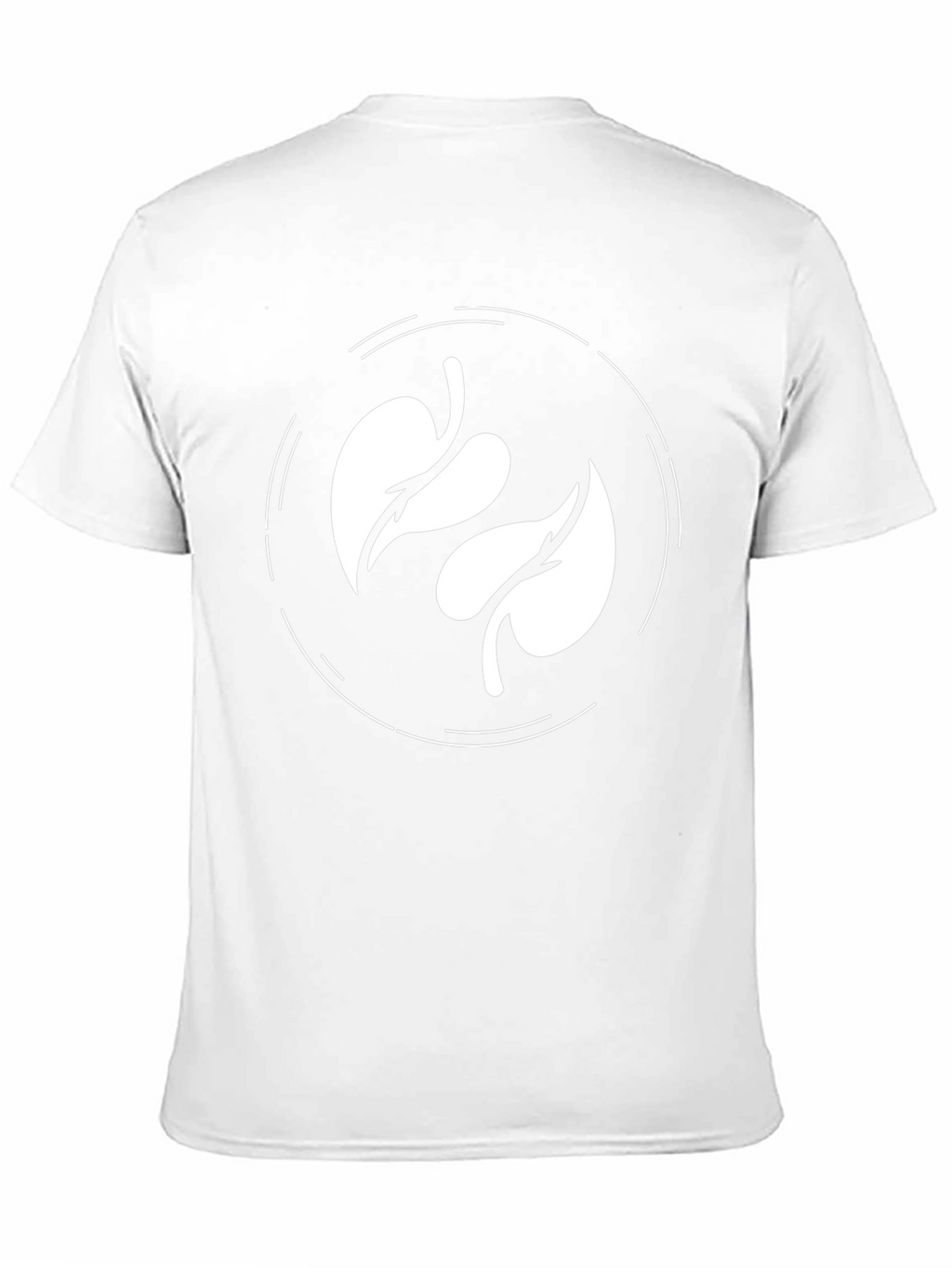 Leaf Circle Graphic Tee - Modern Casual Shirt