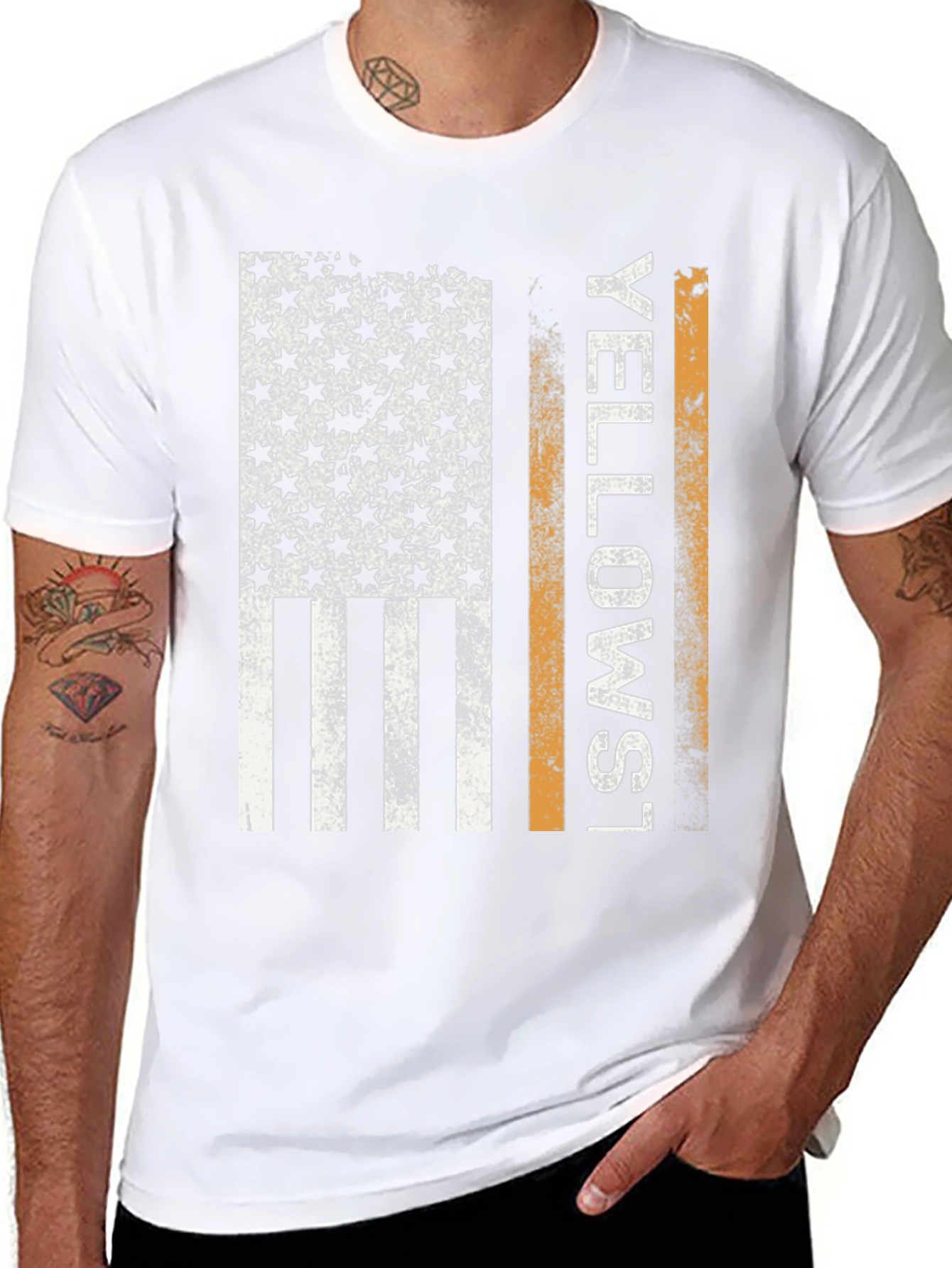 Yellowstone Flag Graphic T-Shirt