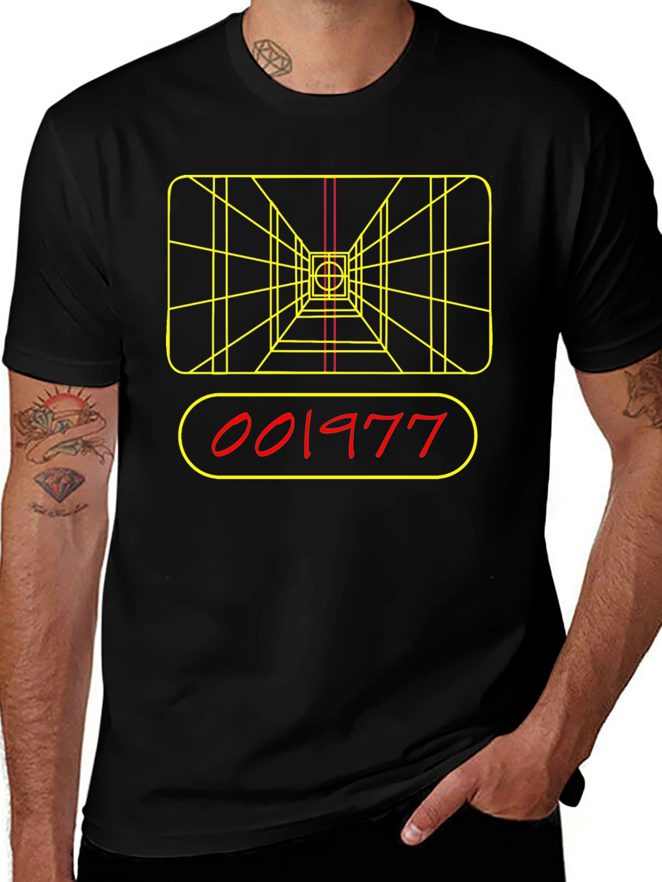 Vintage Star Wars T-Shirt - 1977 Grid Design Tee