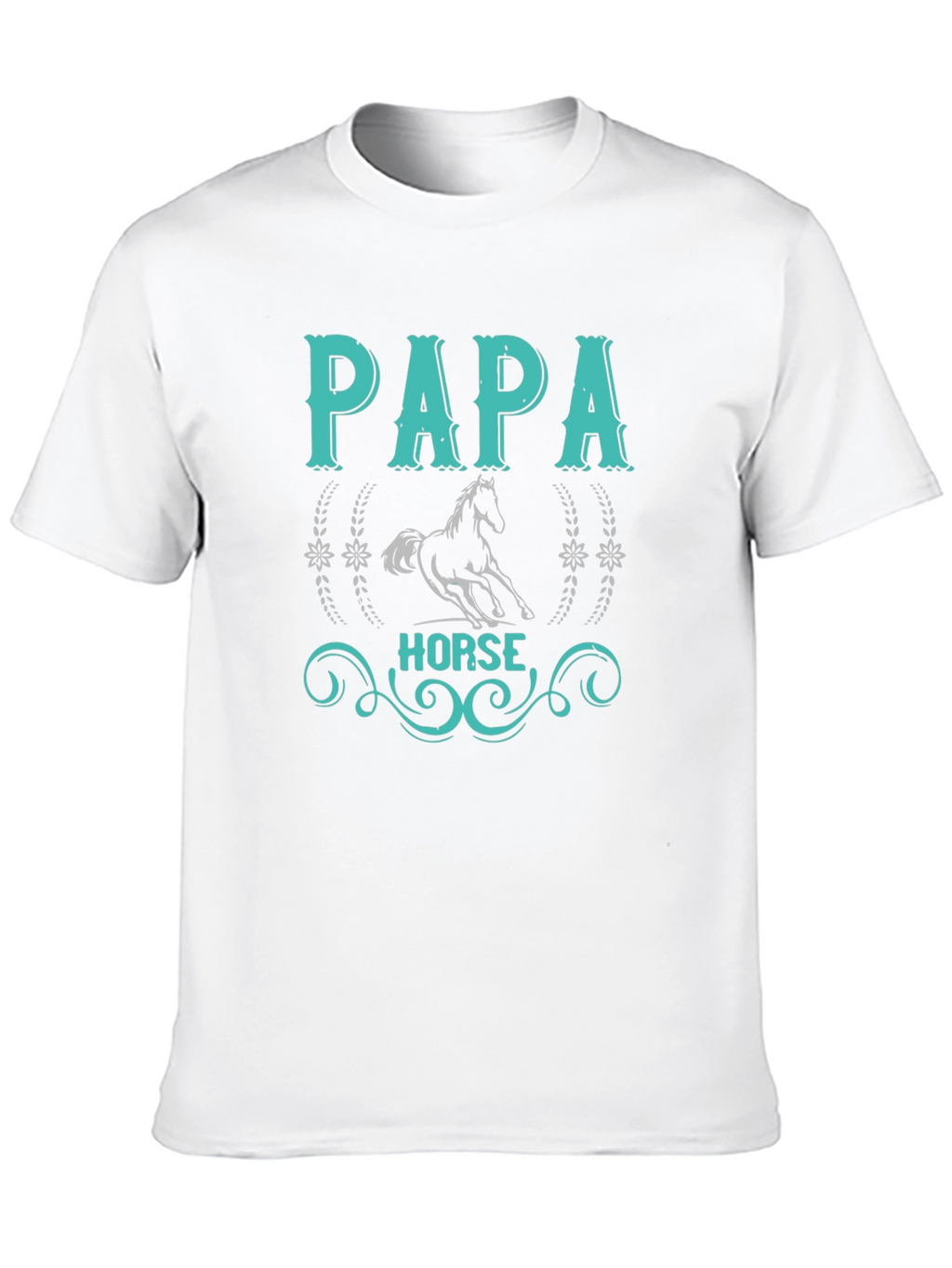 Papa Horse T-Shirt: Equestrian Fathers Day Gift