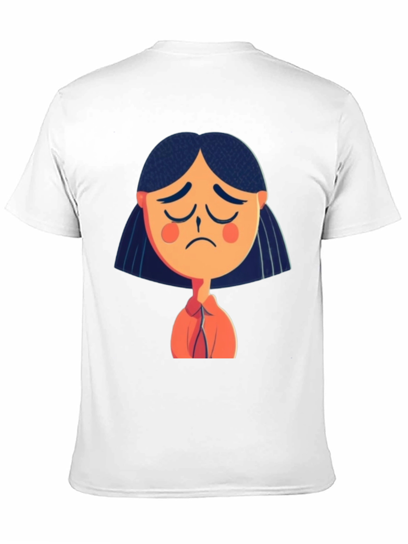 Sad Girl Graphic Tee - Unisex Black T-Shirt