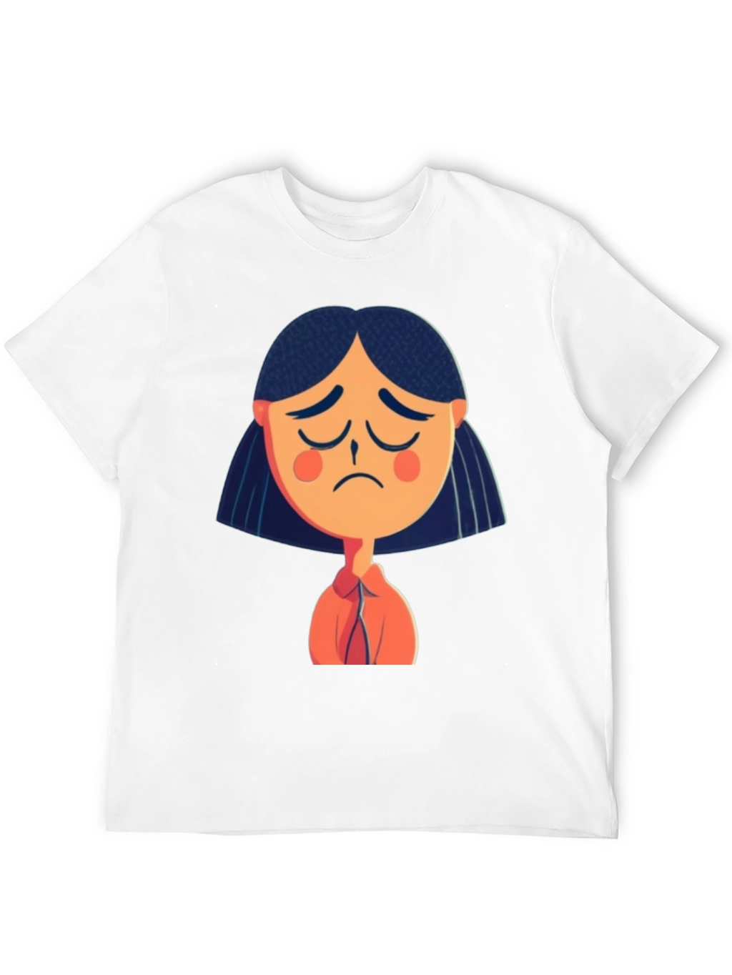 Sad Girl Graphic Tee - Unisex Black T-Shirt