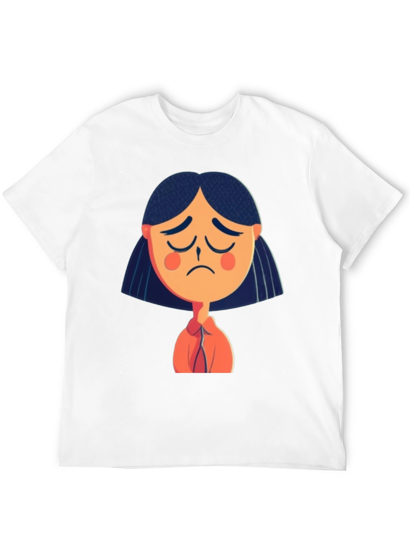 Sad Girl Graphic Tee - Unisex Black T-Shirt