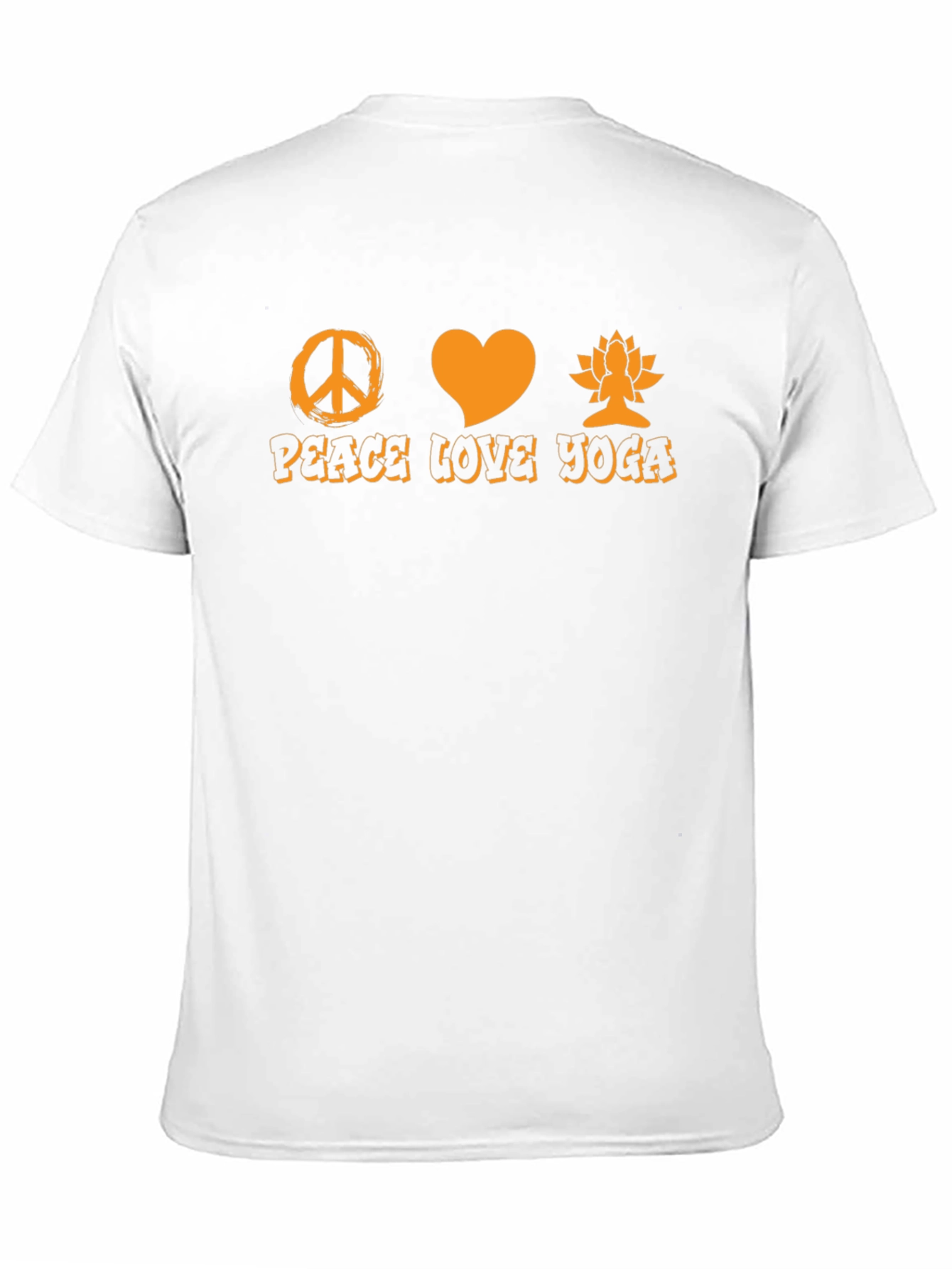 Peace Love Yoga T-Shirt - Black Graphic Tee