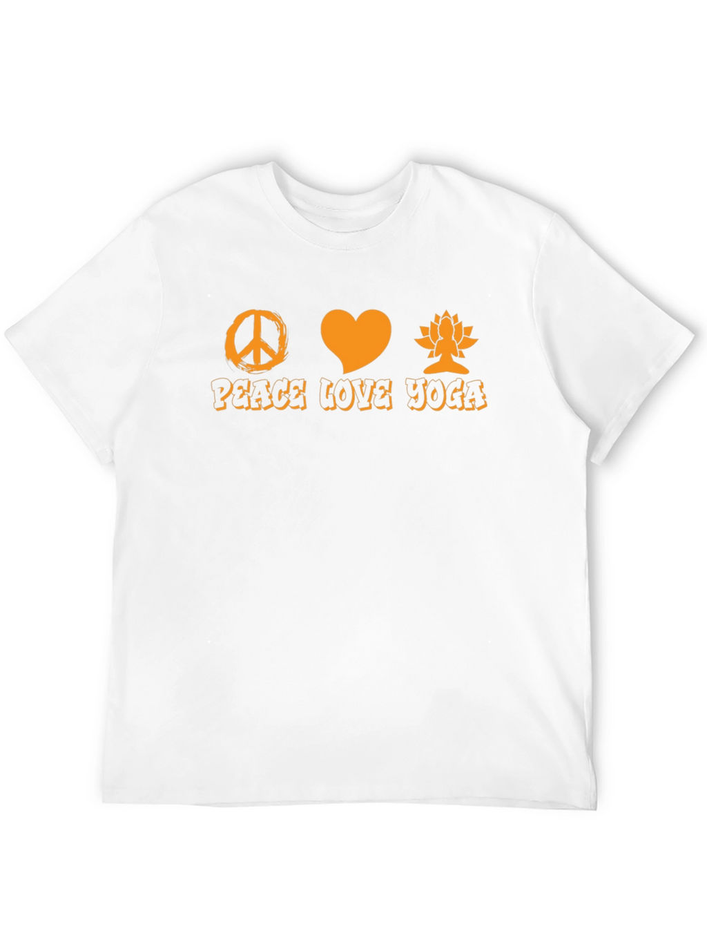 Peace Love Yoga T-Shirt - Black Graphic Tee