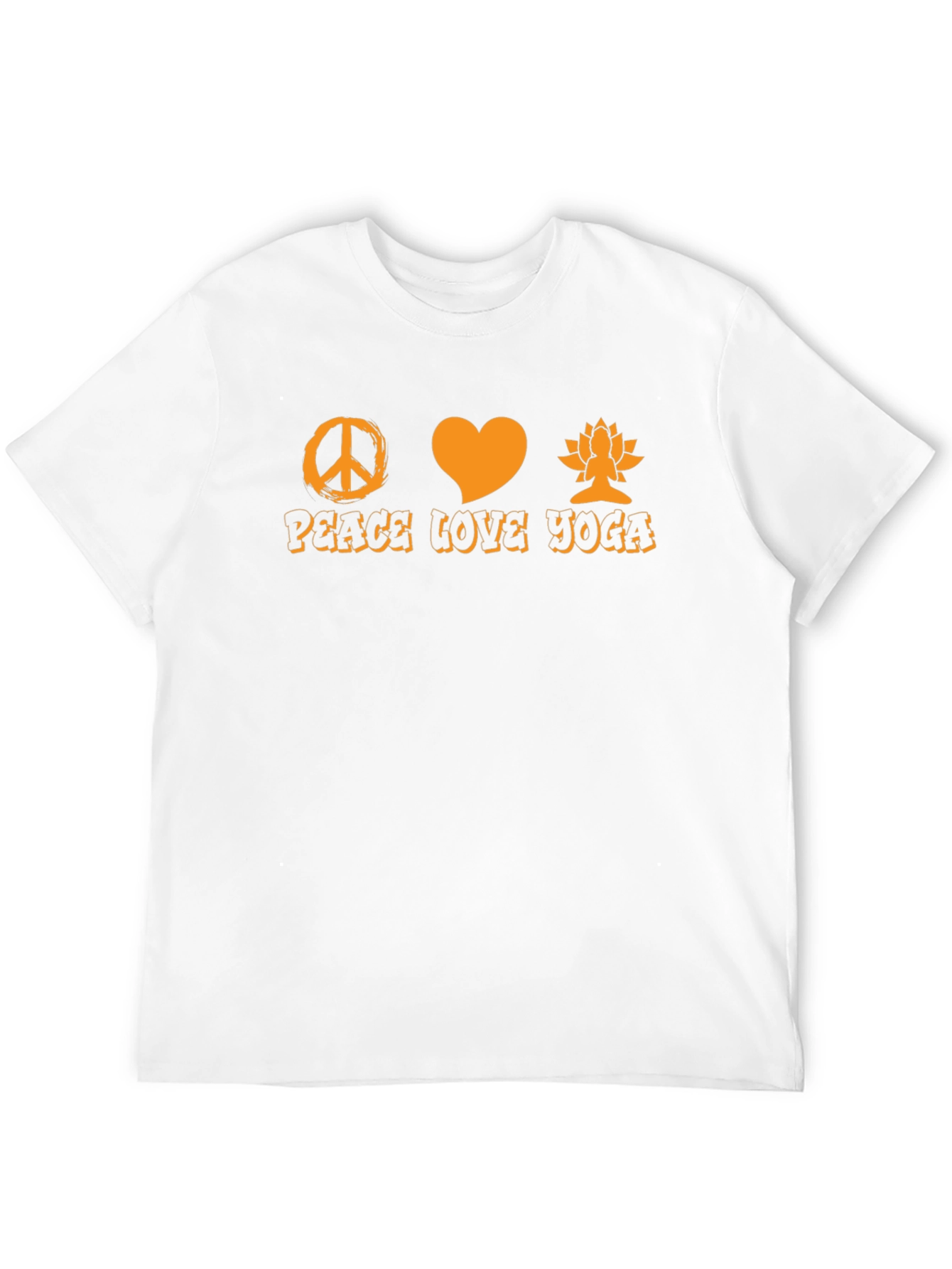 Peace Love Yoga T-Shirt - Black Graphic Tee