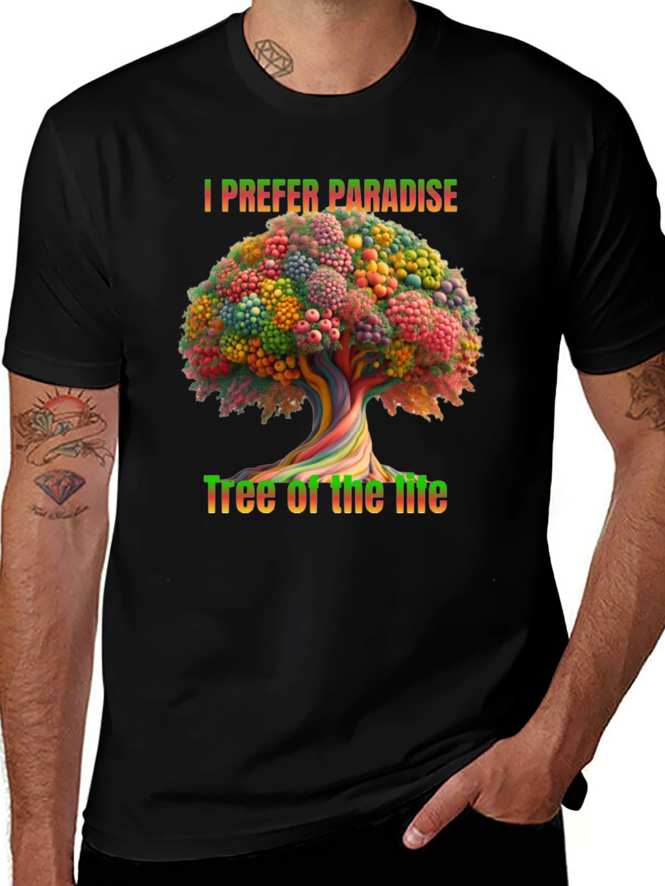 I Prefer Paradise Tree of Life Graphic Tee