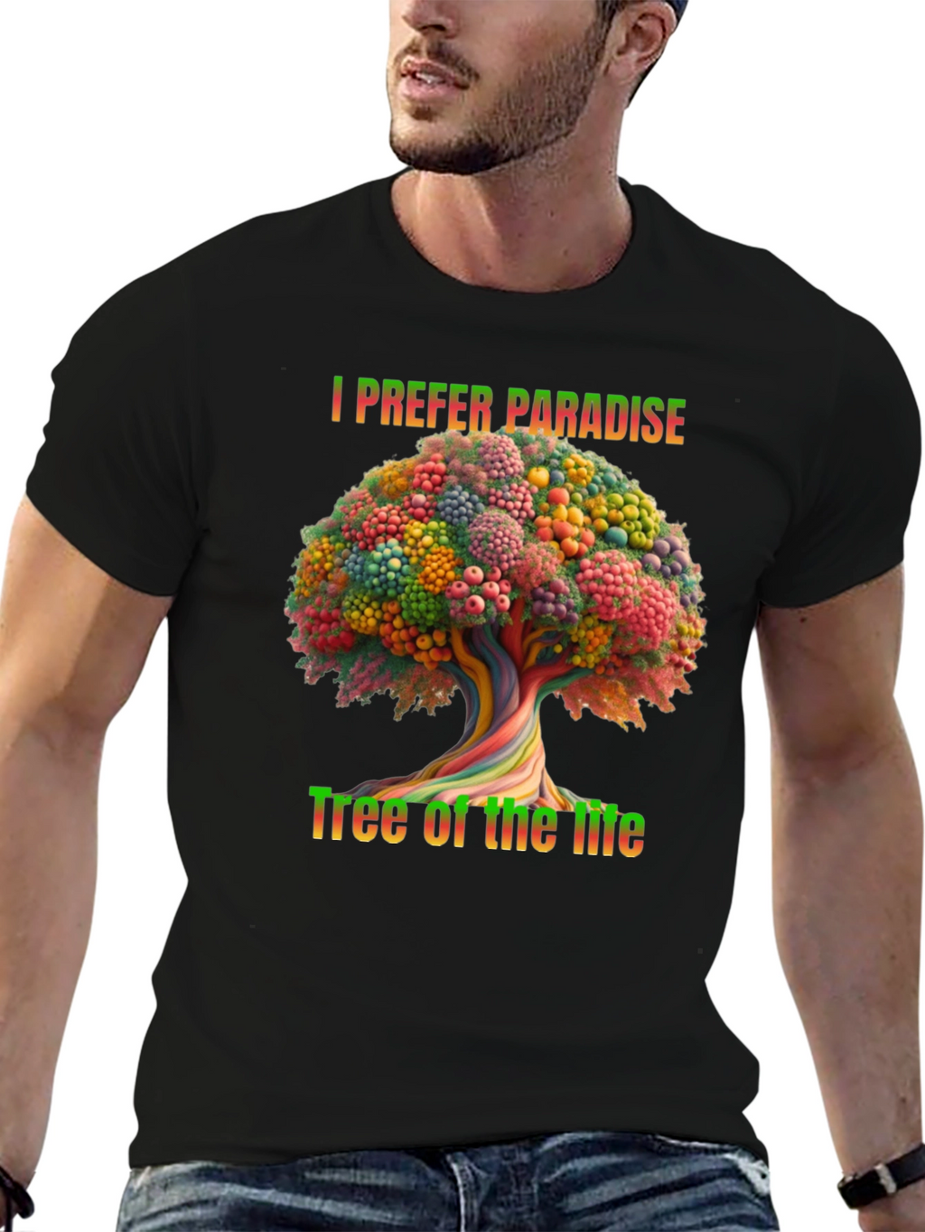 I Prefer Paradise Tree of Life Graphic Tee