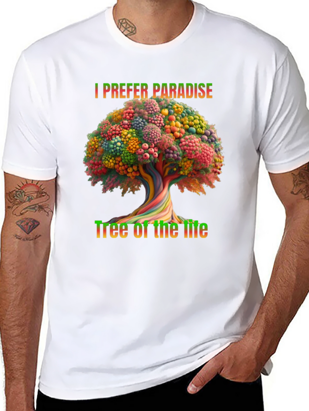 I Prefer Paradise Tree of Life Graphic Tee