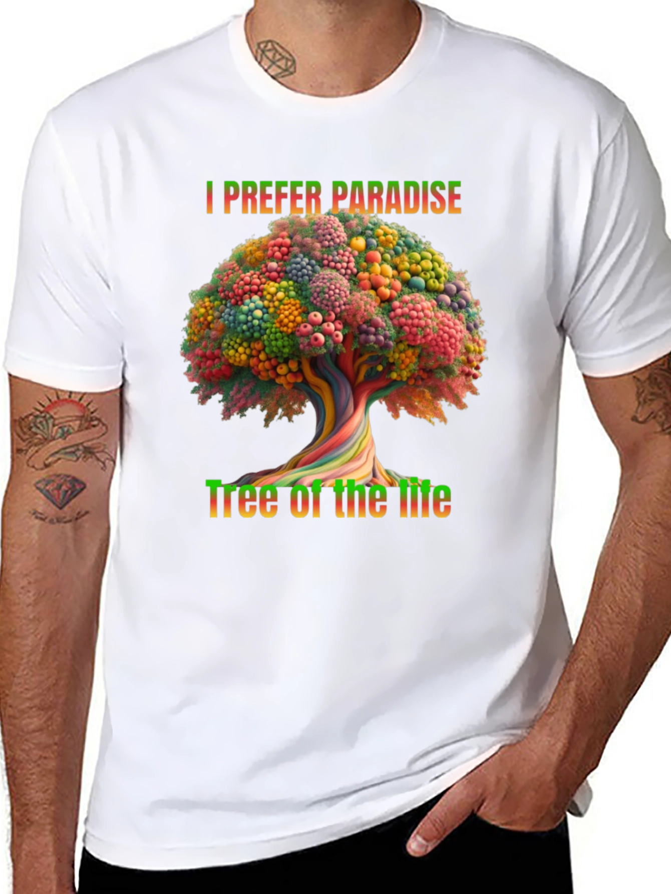 I Prefer Paradise Tree of Life Graphic Tee