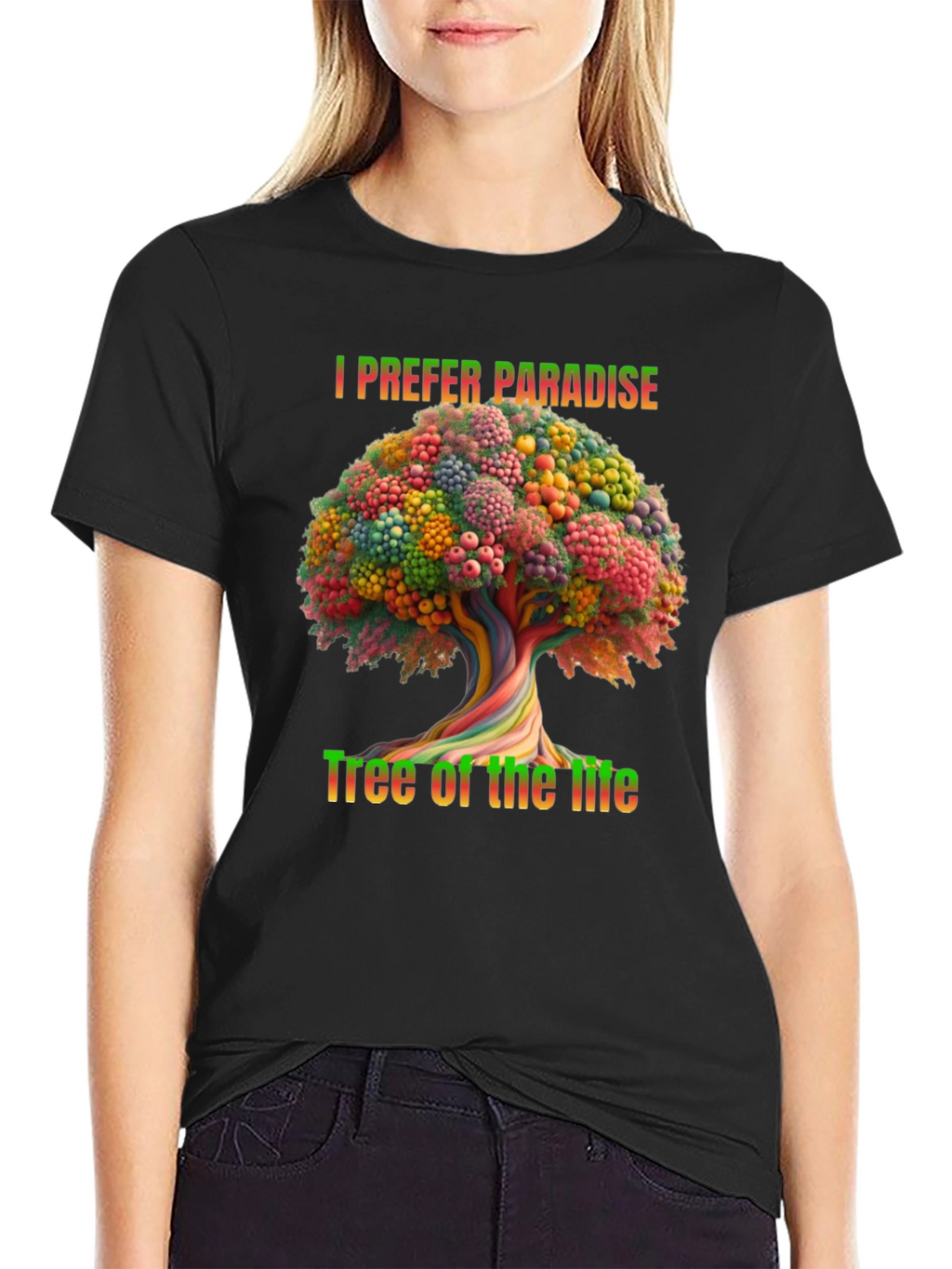 I Prefer Paradise Tree of Life Graphic Tee